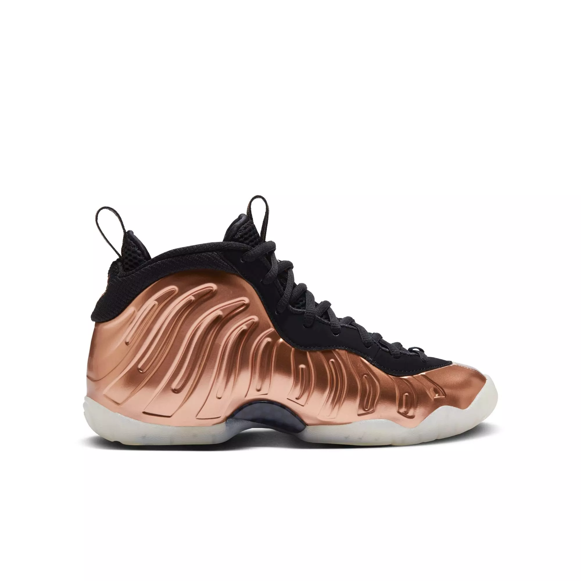 Nike Little Posite One "Metallic Copper" Grade School Kids' Shoe - METALLIC COPPER/BLACK