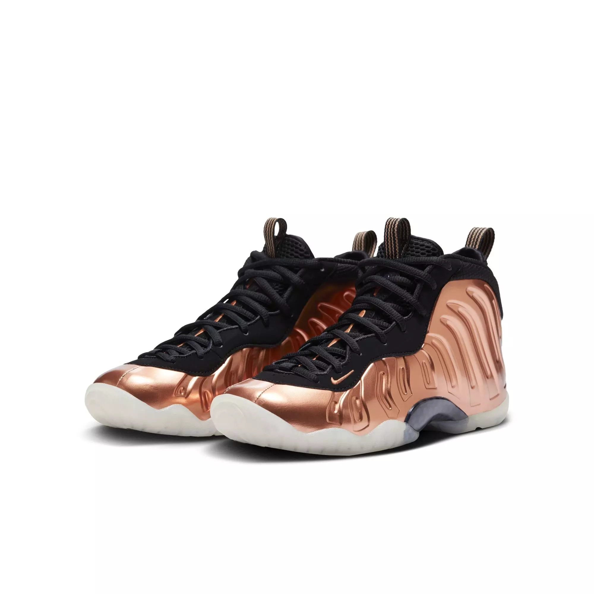 Nike Little Posite One "Metallic Copper" Grade School Kids' Shoe - METALLIC COPPER/BLACK