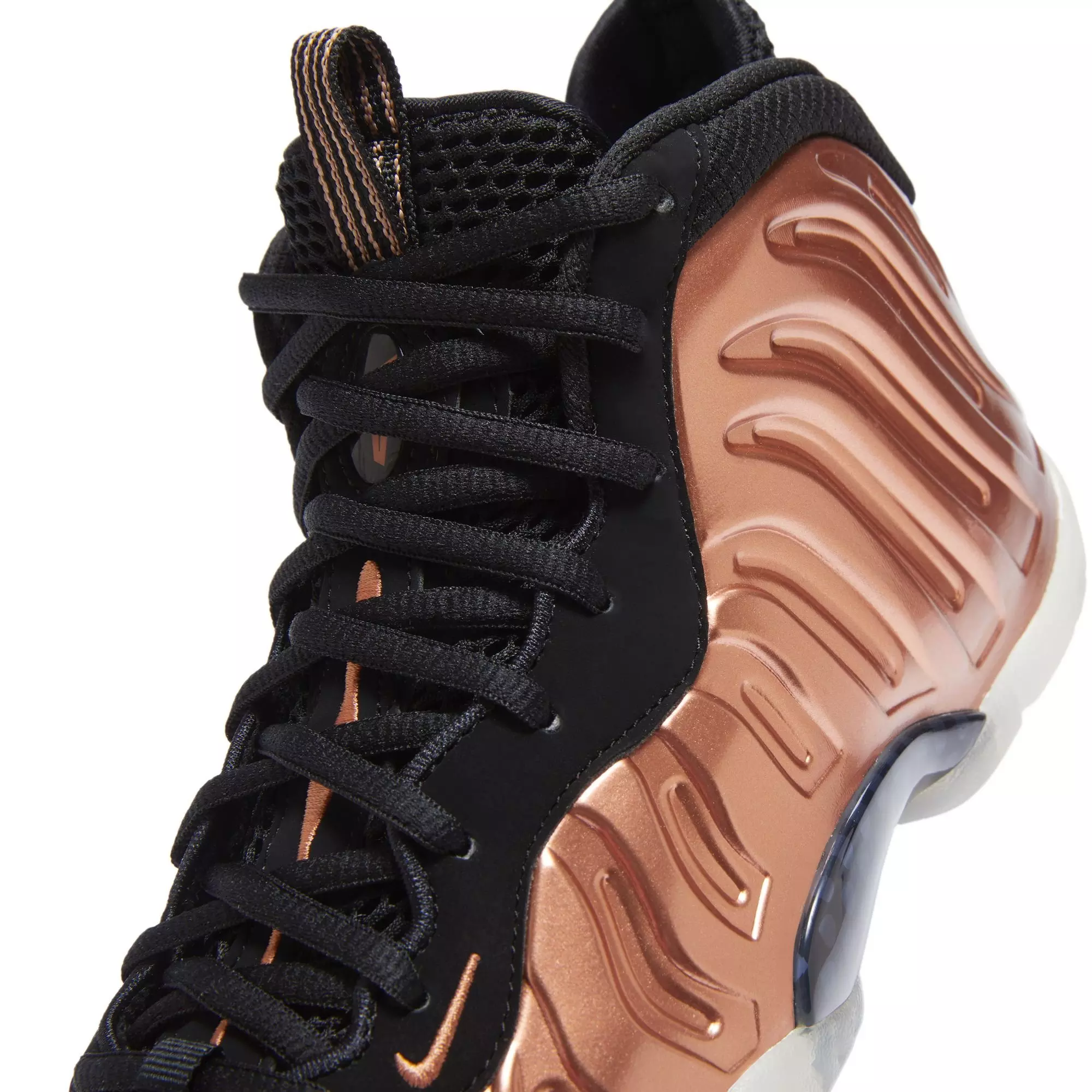 Nike Little Posite One "Metallic Copper" Grade School Kids' Shoe - METALLIC COPPER/BLACK