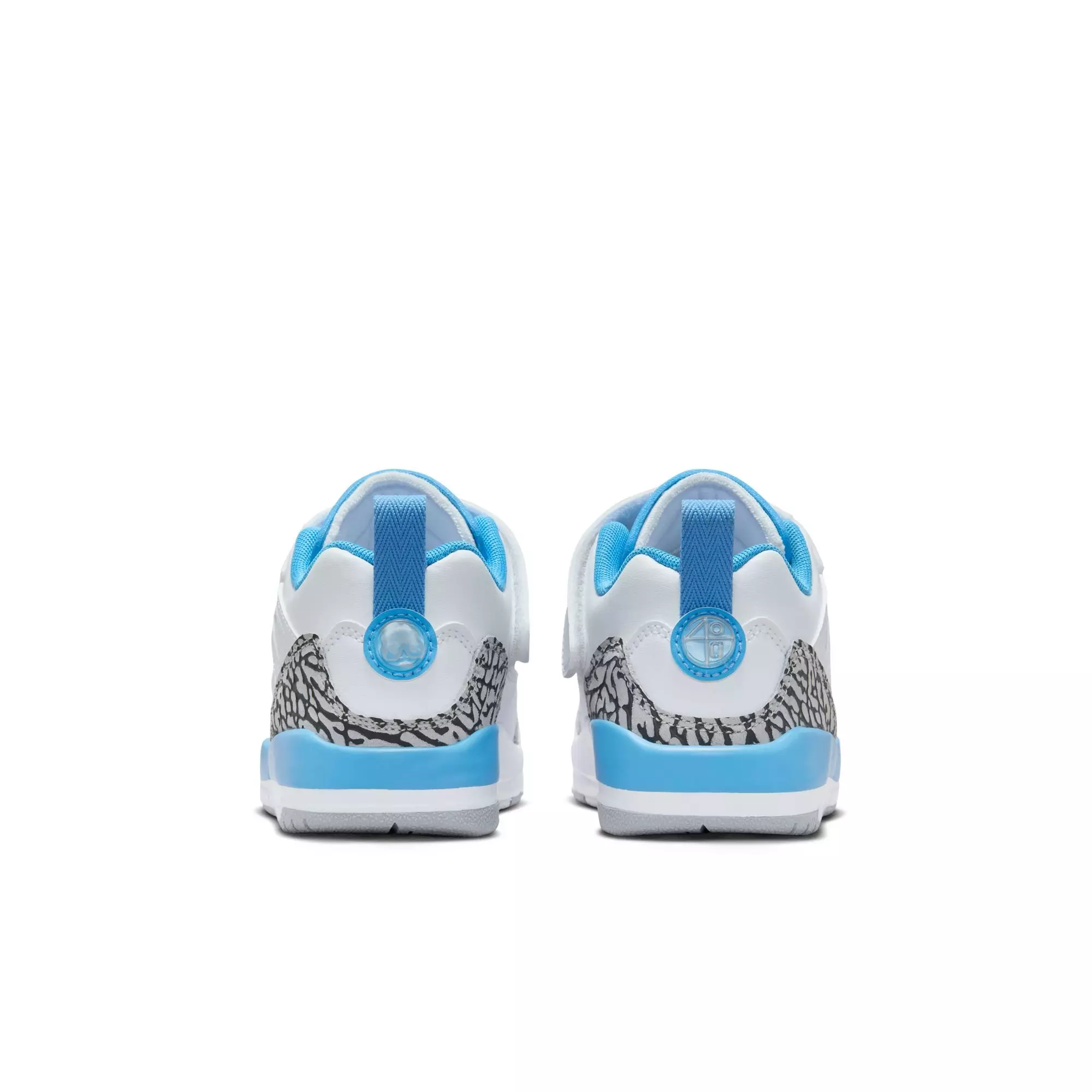 Jordan Spizike Low "White/University Blue/Wolf Grey" Preschool Boys' Shoe - WHITE/BLUE