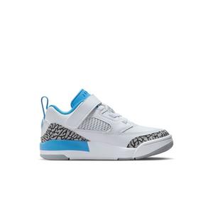 Jordan Spizike Low "White/University Blue/Wolf Grey" Preschool Boys' Shoe
