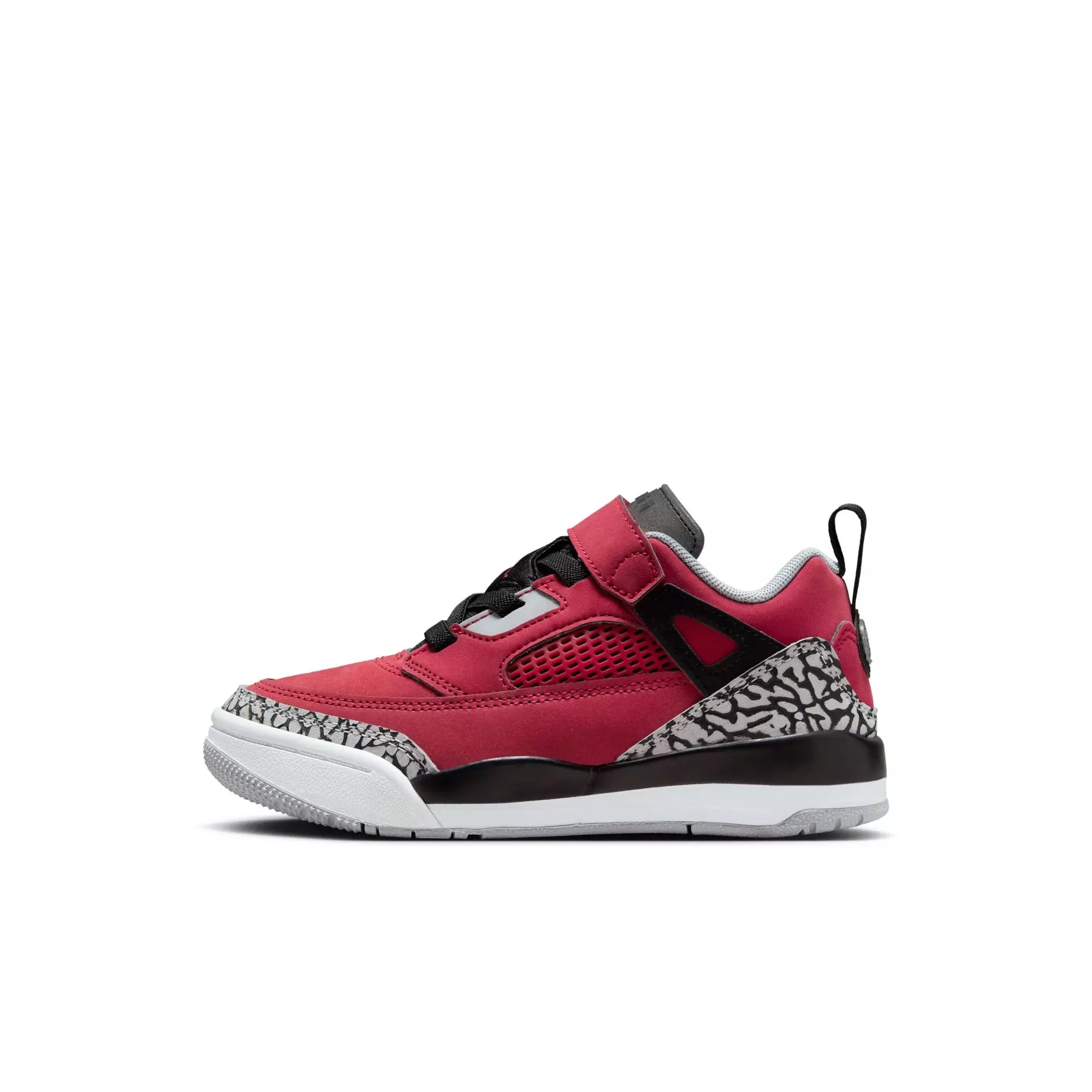 Jordan Spizike Low "Gym Red/Black/Wolf Grey/Cool Grey" Preschool Boys' Shoe - RED/BLACK/WHITE