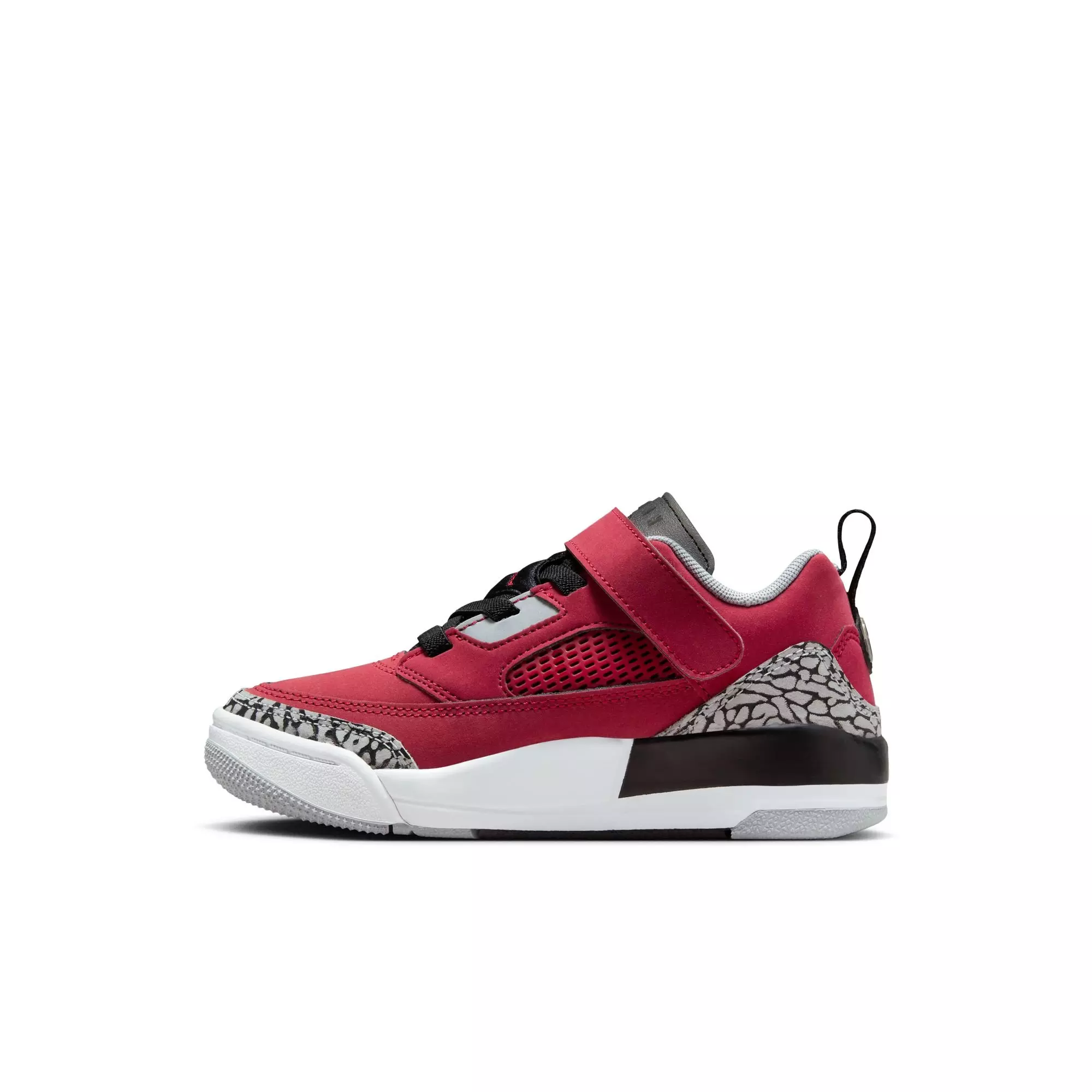 Jordan Spizike Low "Gym Red/Black/Wolf Grey/Cool Grey" Preschool Boys' Shoe - RED/BLACK/WHITE