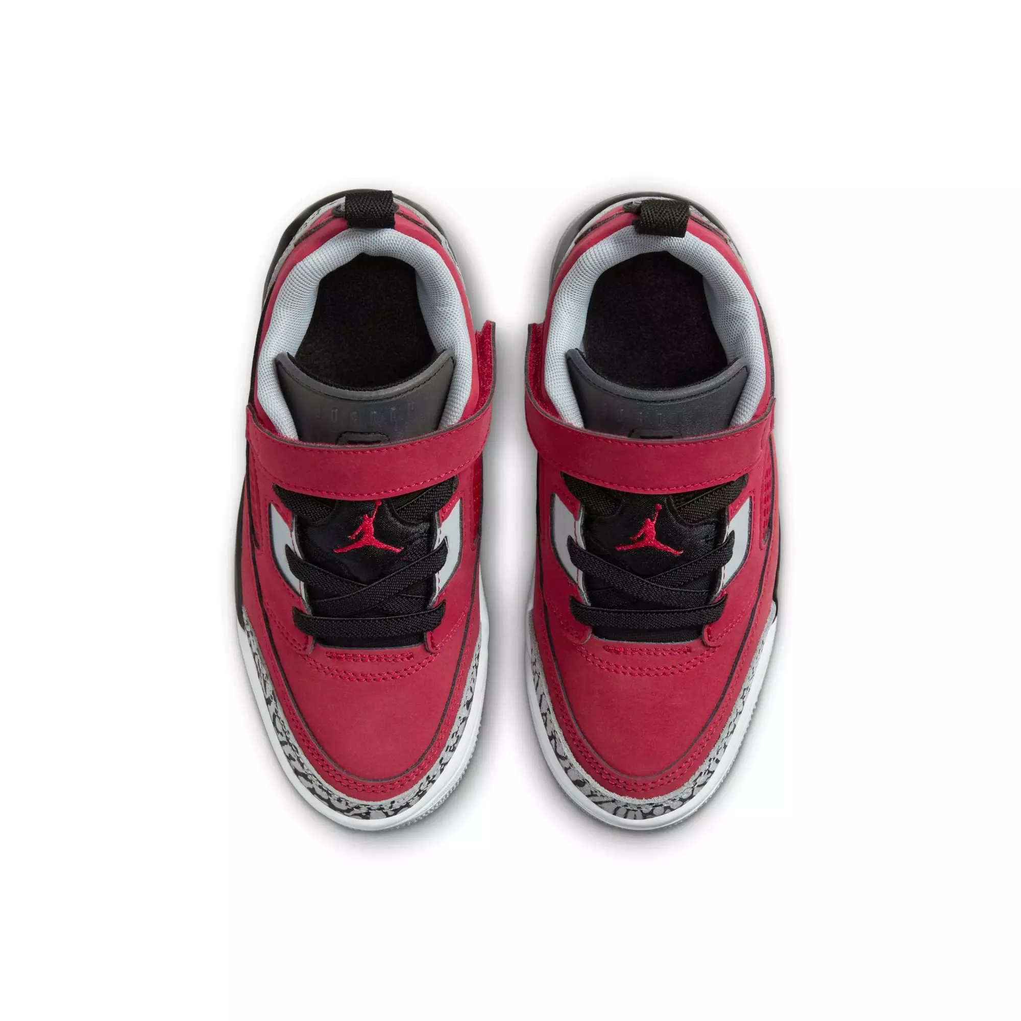 Jordan Spizike Low "Gym Red/Black/Wolf Grey/Cool Grey" Preschool Boys' Shoe - RED/BLACK/WHITE