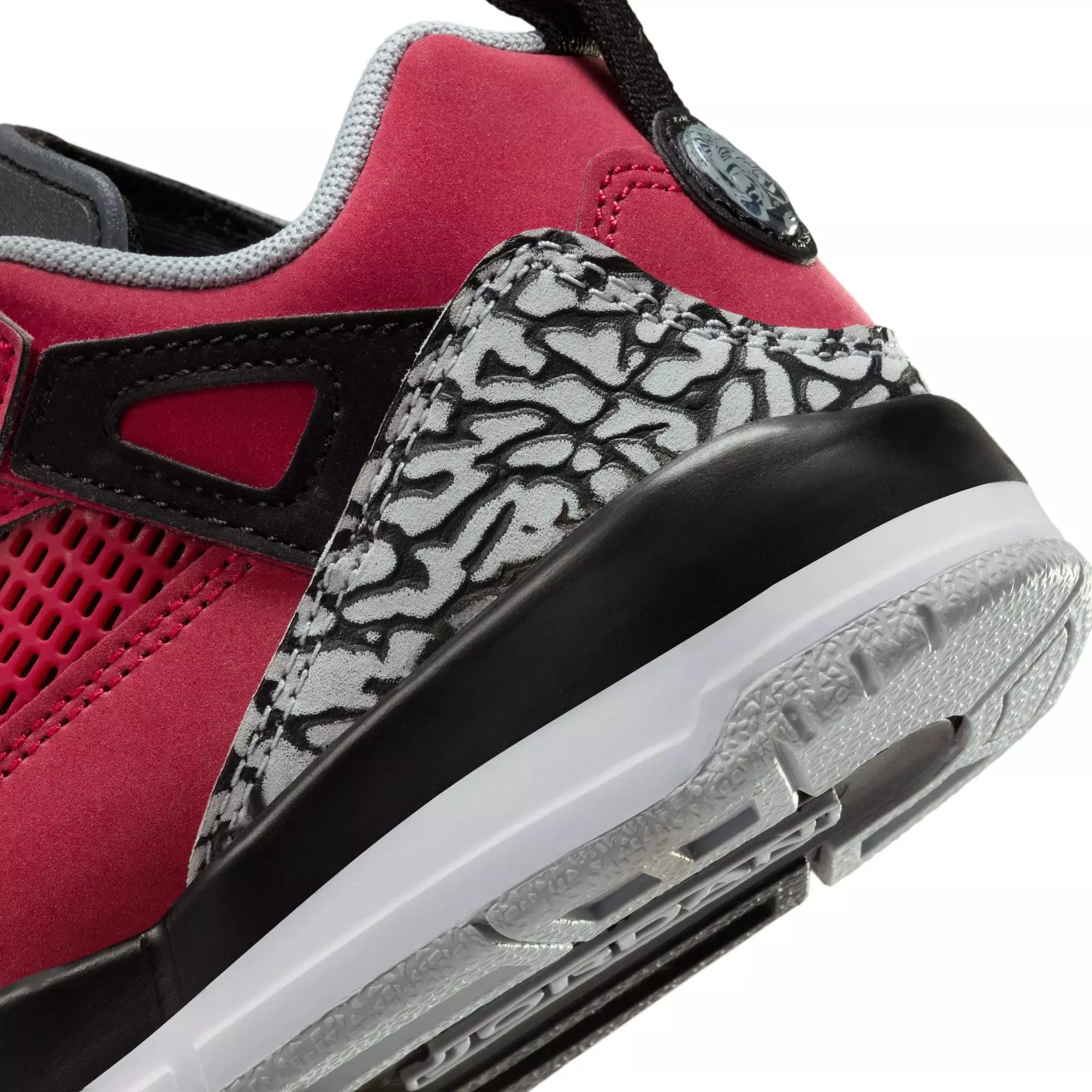 Jordan Spizike Low "Gym Red/Black/Wolf Grey/Cool Grey" Preschool Boys' Shoe - RED/BLACK/WHITE