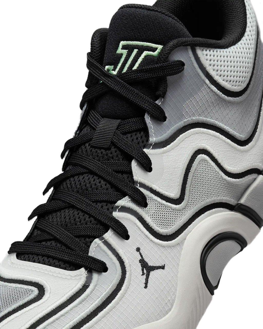 Jordan Tatum 3 "Zen" Preschool Kids' Basketball Shoe -  PLATINUM TINT/BLACK/PARTICLE GREY Thumbnail View 4