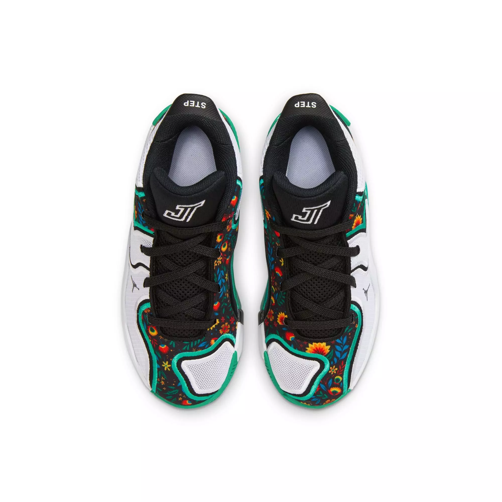 Jordan Tatum 3 "Welcome to the Garden" Preschool Kids' Basketball Shoe - WHITE/BLACK/KINETIC GREEN