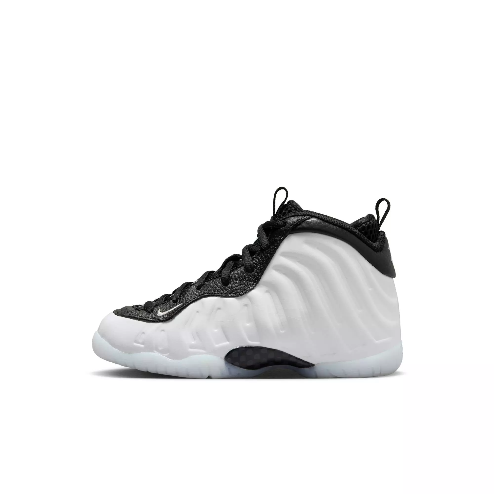 Nike Little Posite One Penny "White/Metallic Silver/Black/Cobalt Bliss" Preschool Boys' Shoe - WHITE/BLACK
