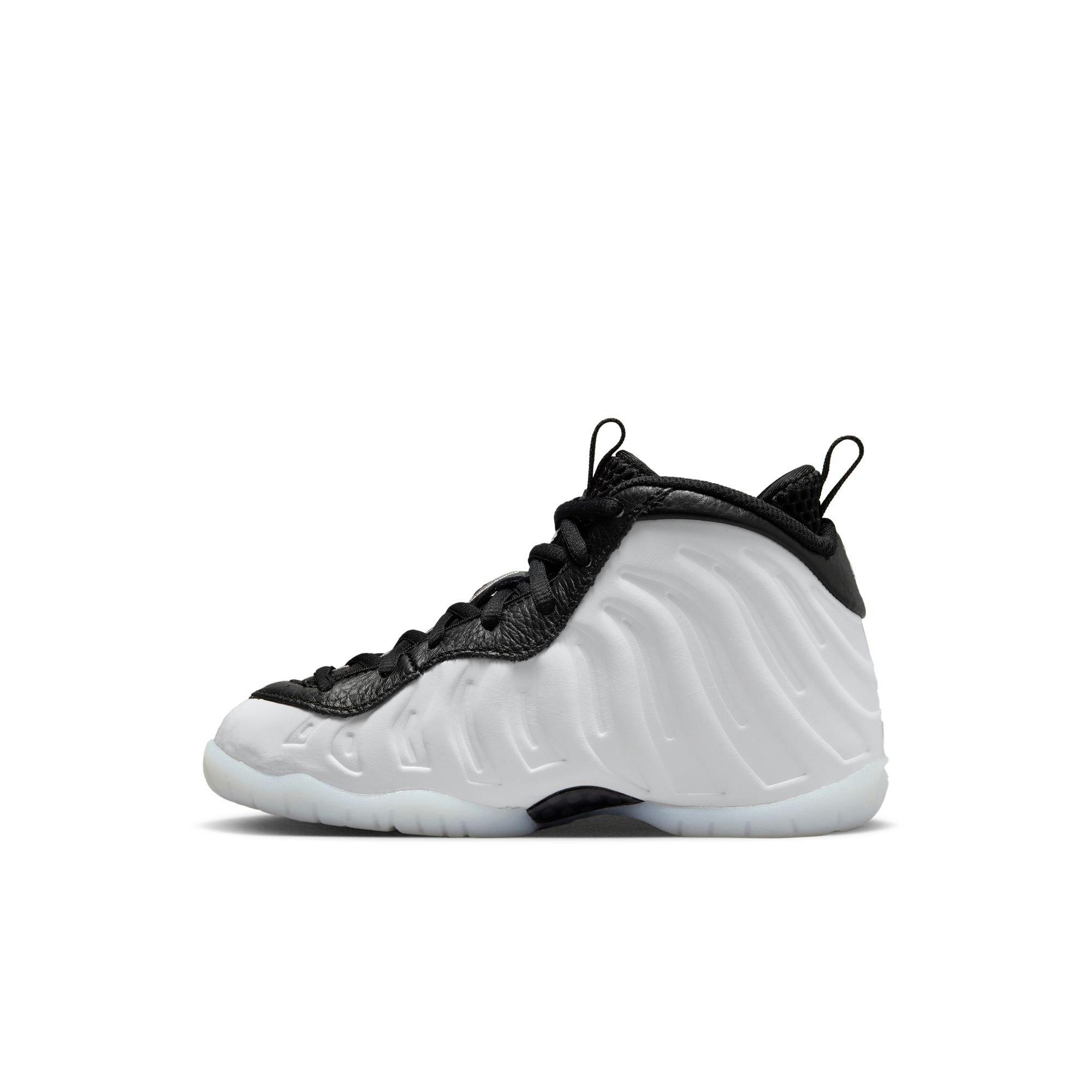 Nike Little Posite One Penny "White/Metallic Silver/Black/Cobalt Bliss" Preschool Boys' Shoe​