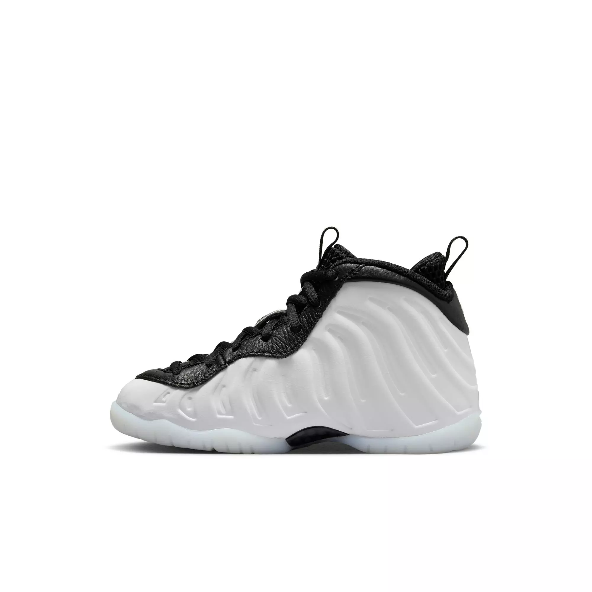 Nike Little Posite One Penny "White/Metallic Silver/Black/Cobalt Bliss" Preschool Boys' Shoe - WHITE/BLACK