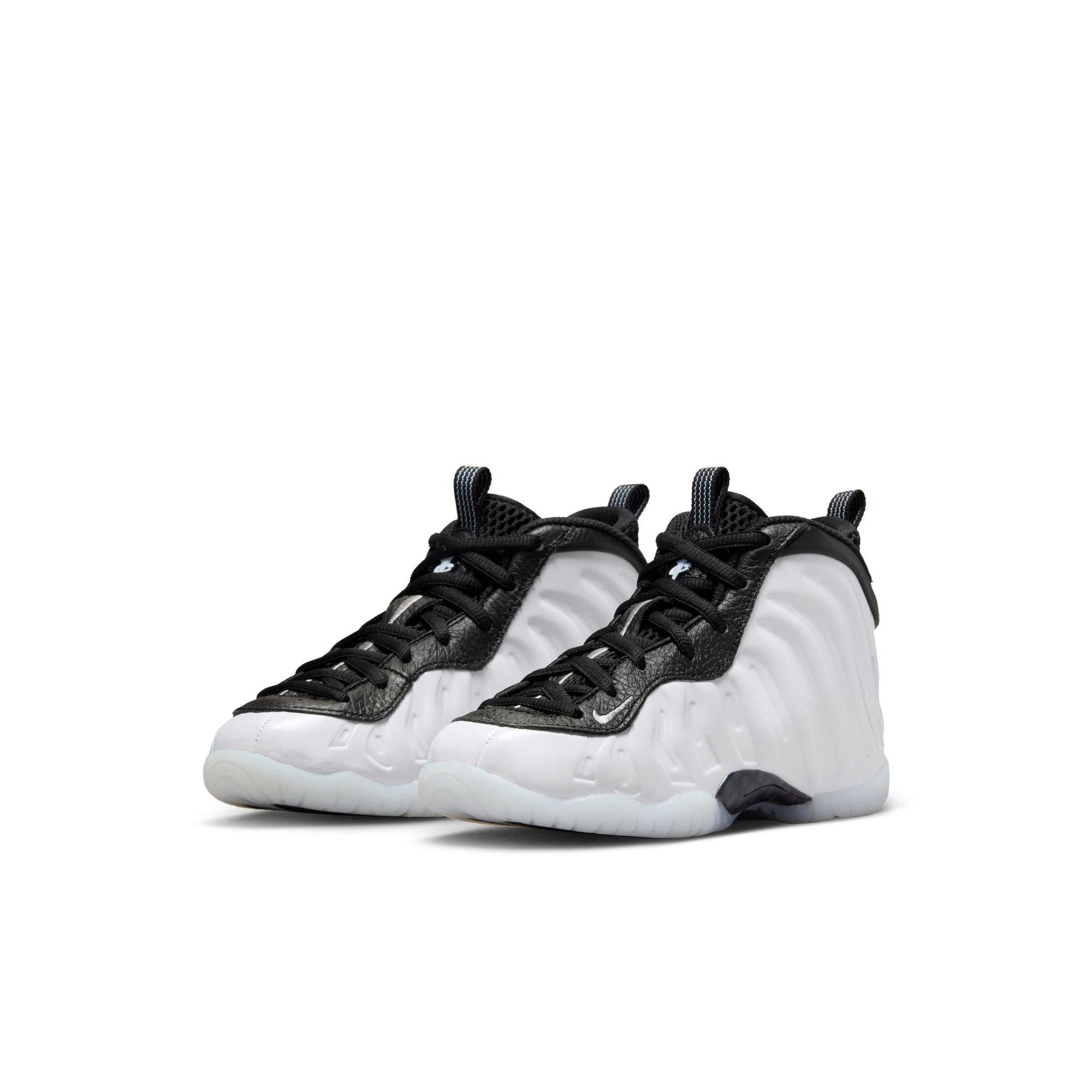 Nike Little Posite One Penny "White/Metallic Silver/Black/Cobalt Bliss" Preschool Boys' Shoe​