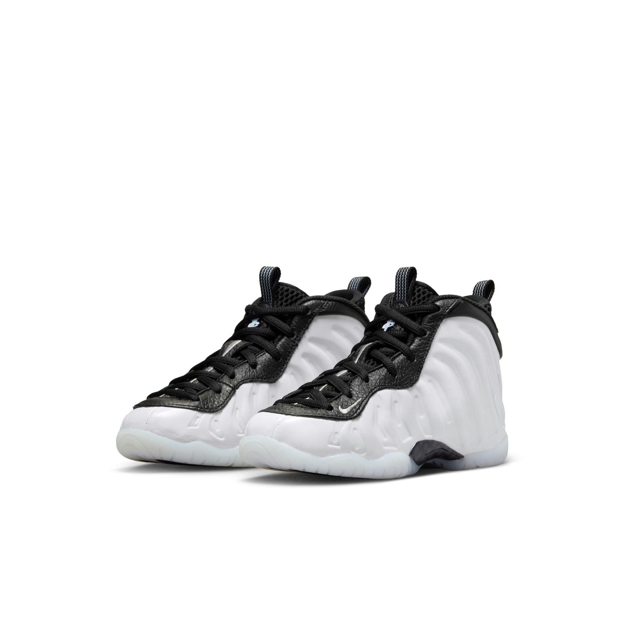 Nike Little Posite One Penny Preschool Boys'  "White/Metallic Silver/Black/Cobalt Bliss" Shoe