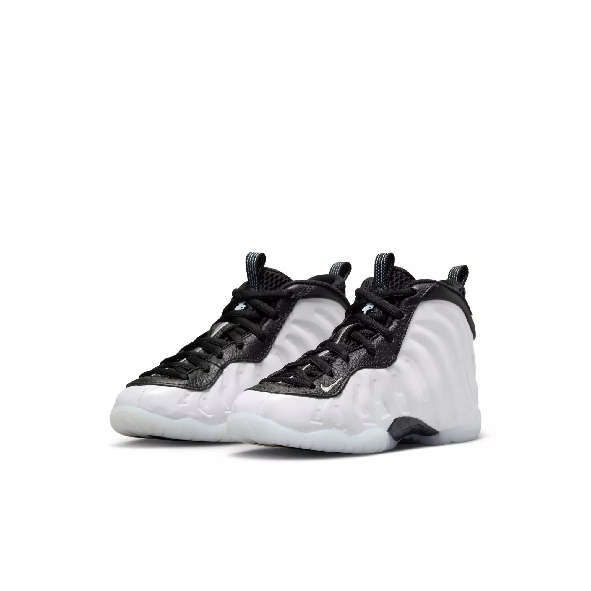 Nike Little Posite One Penny "White/Metallic Silver/Black/Cobalt Bliss" Preschool Boys' Shoe - WHITE/BLACK