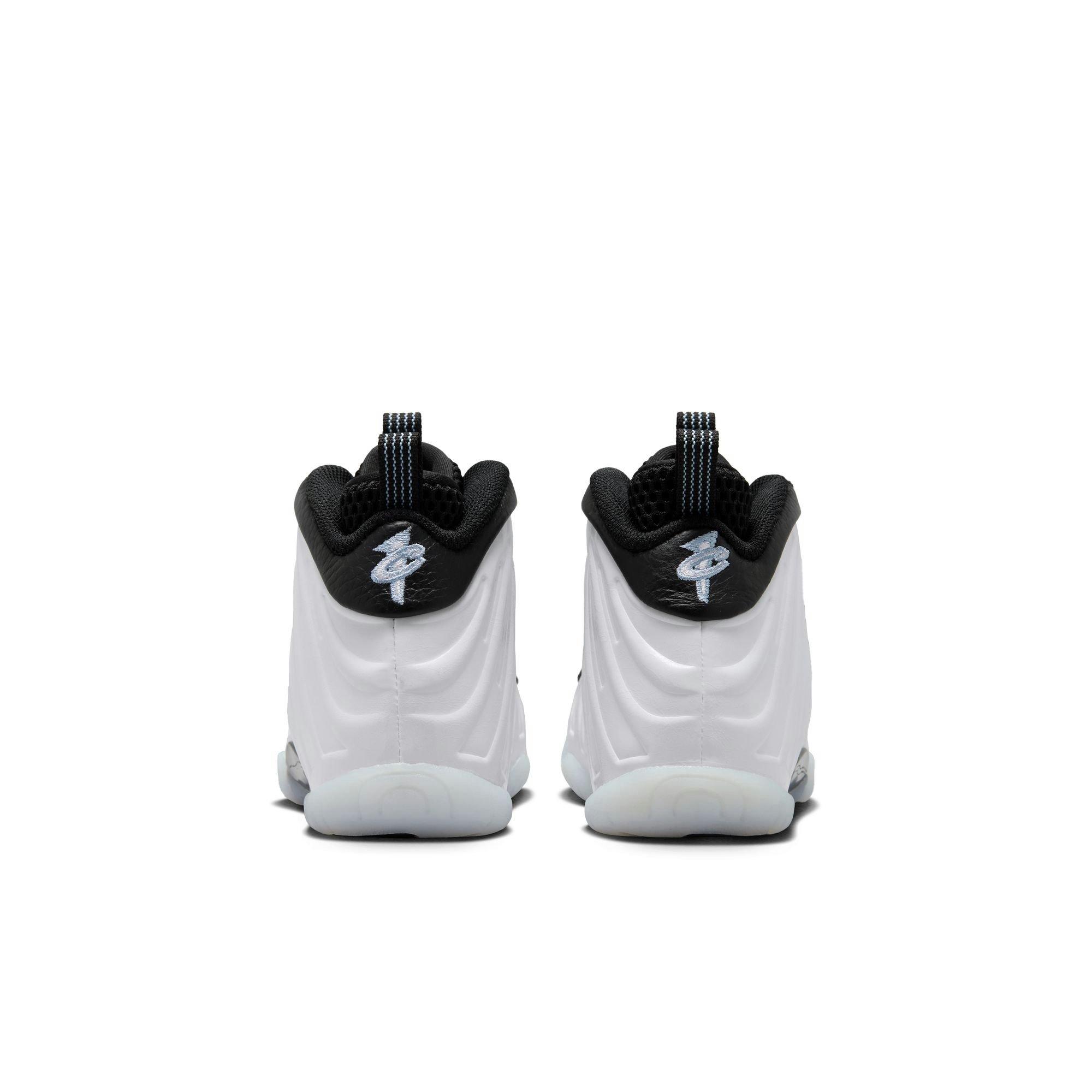 Nike Little Posite One Penny "White/Metallic Silver/Black/Cobalt Bliss" Preschool Boys' Shoe​