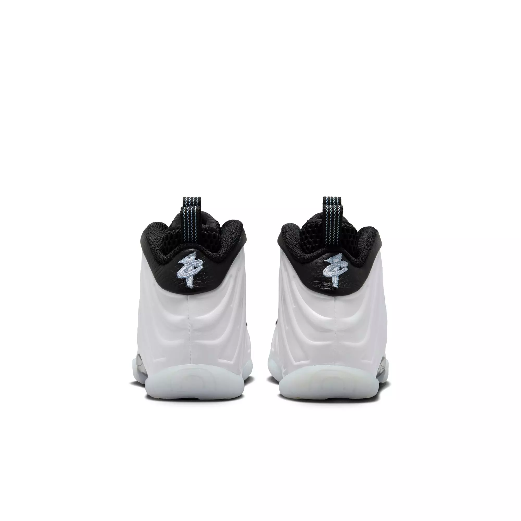 Nike Little Posite One Penny "White/Metallic Silver/Black/Cobalt Bliss" Preschool Boys' Shoe - WHITE/BLACK