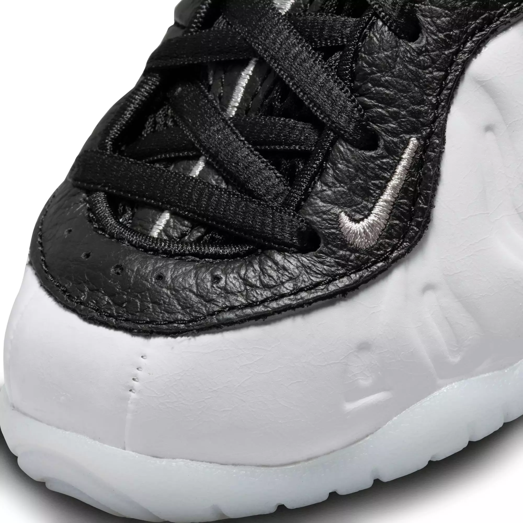 Nike Little Posite One Penny "White/Metallic Silver/Black/Cobalt Bliss" Preschool Boys' Shoe - WHITE/BLACK