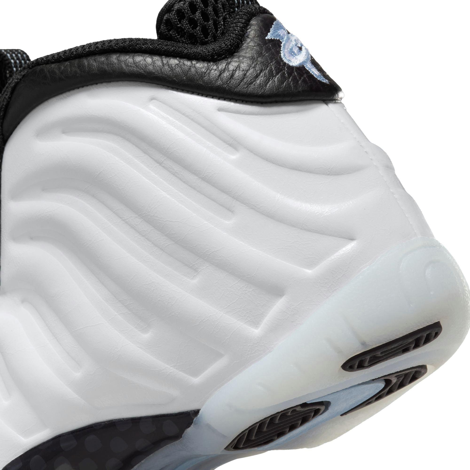 Nike Little Posite One Penny "White/Metallic Silver/Black/Cobalt Bliss" Preschool Boys' Shoe​