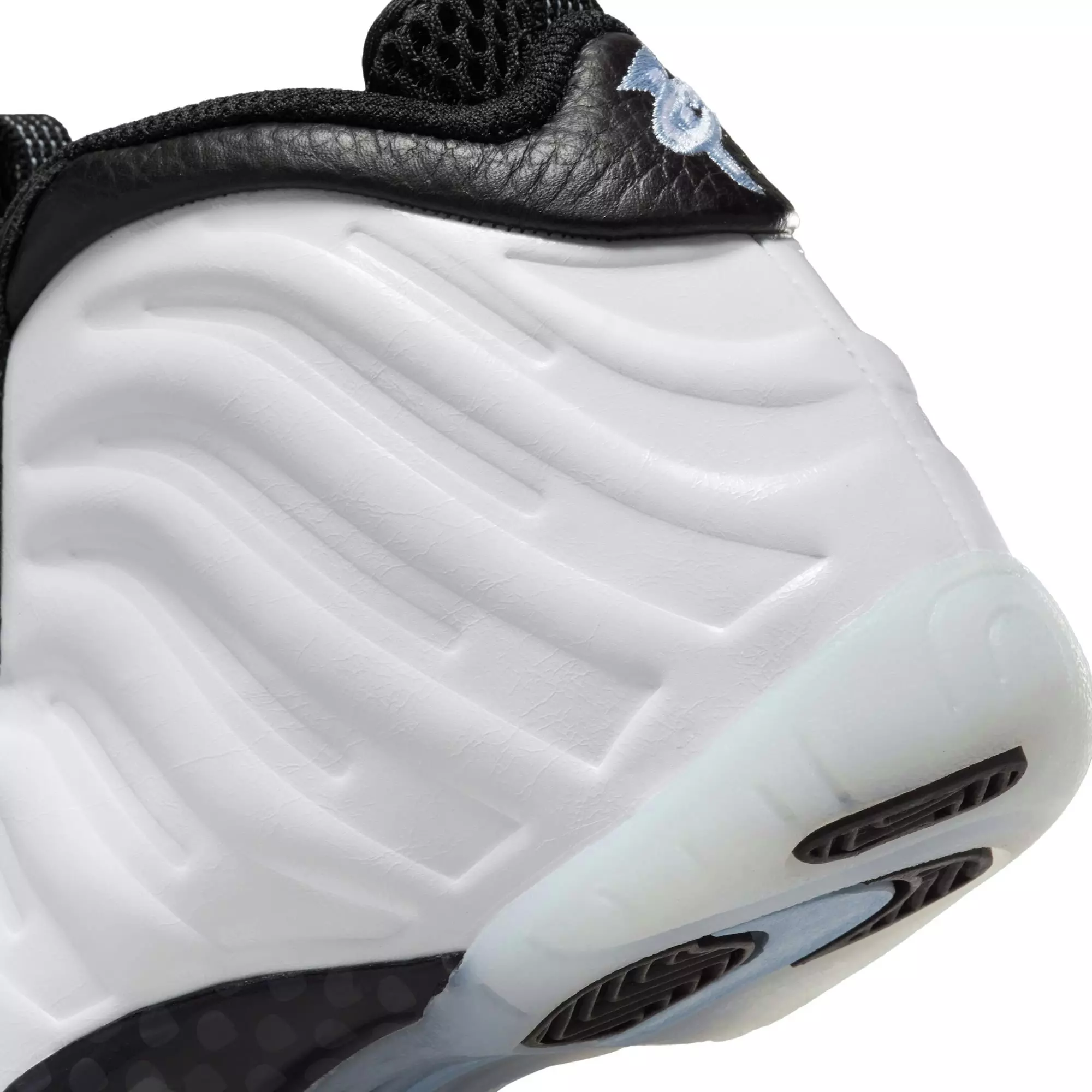 Nike Little Posite One Penny "White/Metallic Silver/Black/Cobalt Bliss" Preschool Boys' Shoe - WHITE/BLACK