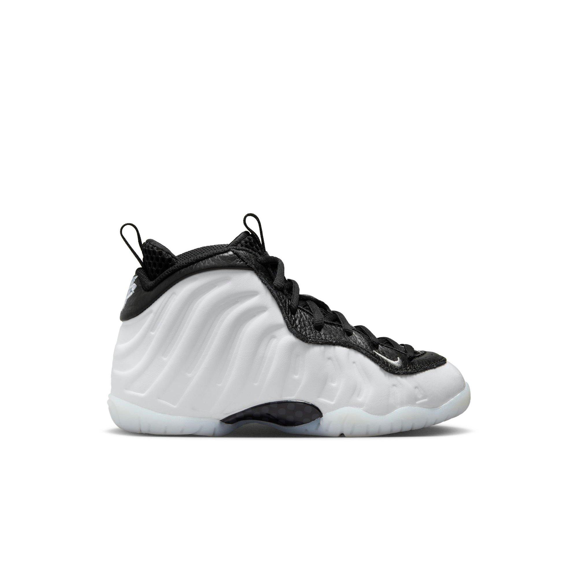 Nike Little Posite One Penny "White/Metallic Silver/Black/Cobalt Bliss" Preschool Boys' Shoe​ - WHITE/BLACK