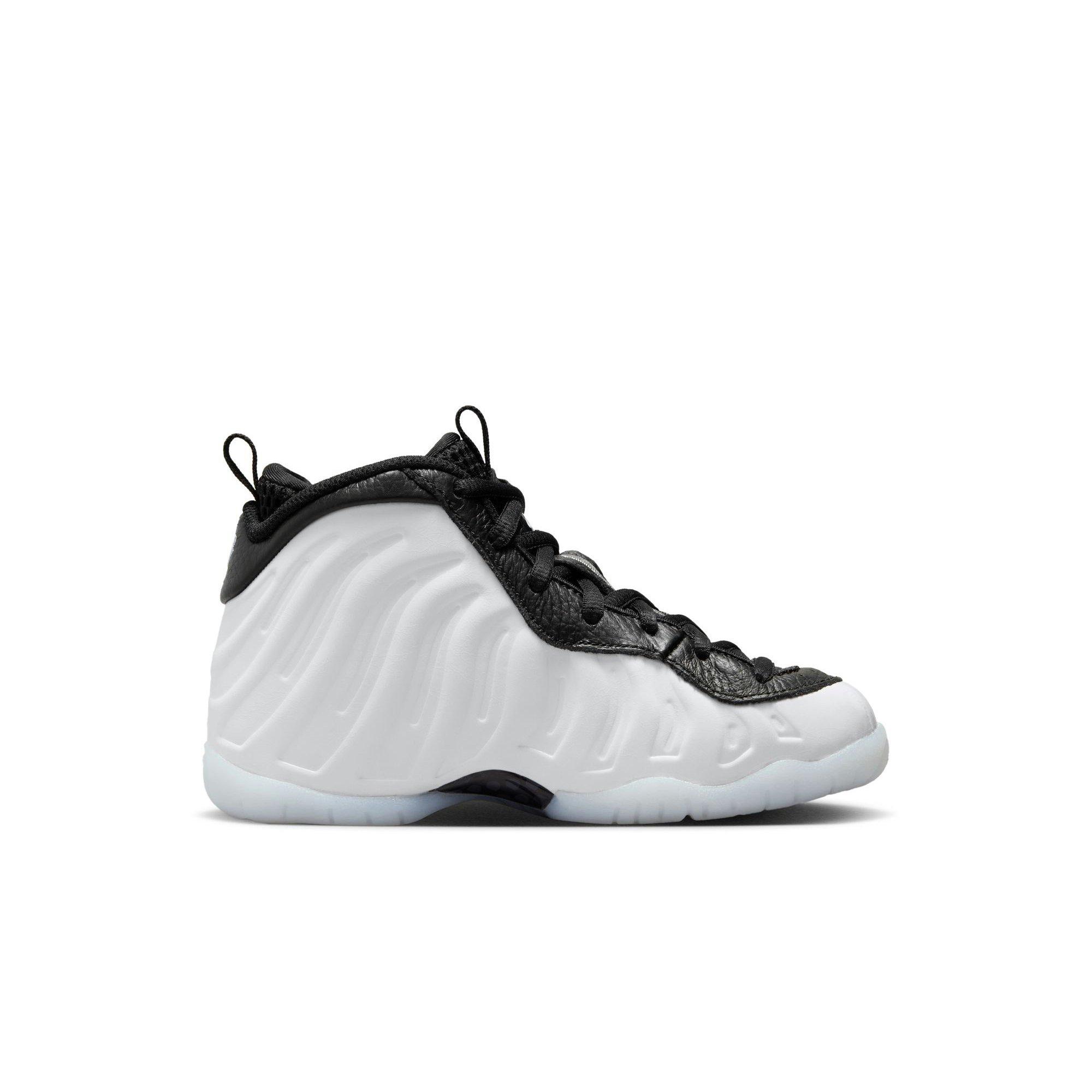 Nike Little Posite One Penny "White/Metallic Silver/Black/Cobalt Bliss" Preschool Boys' Shoe​