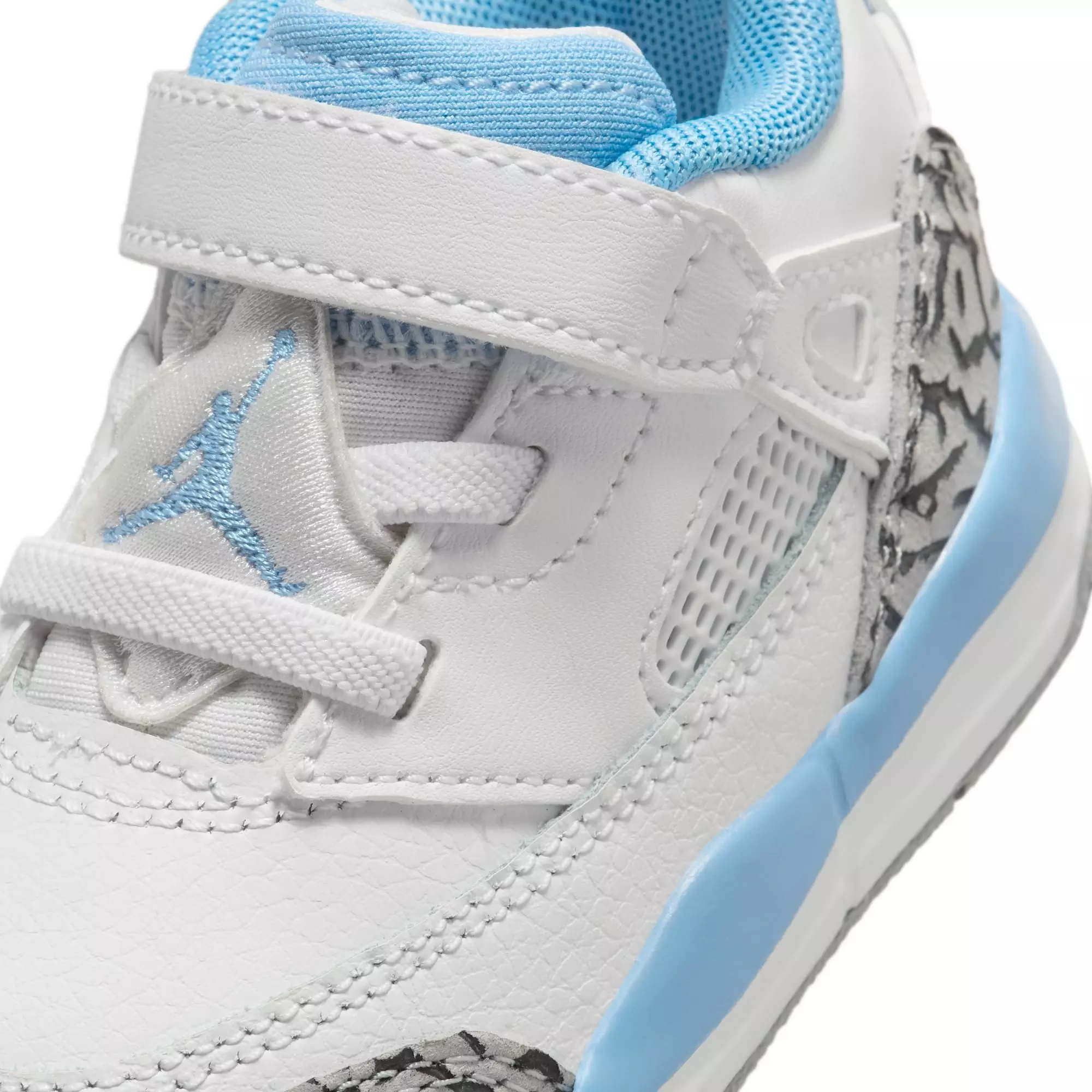 Jordan Spizike Low "White/University Blue/Wolf Grey" Toddler Boys' Shoe - WHITE/BLUE