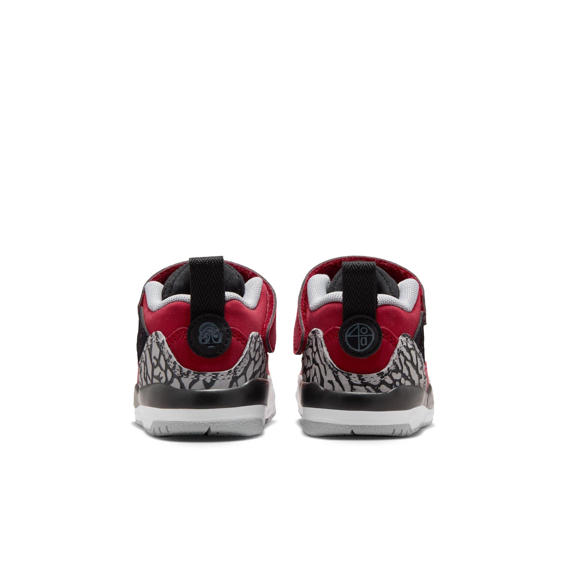 Jordan Spizike Low Toddler Boys' "Gym Red/Black/Wolf Grey/Cool Grey" Shoe