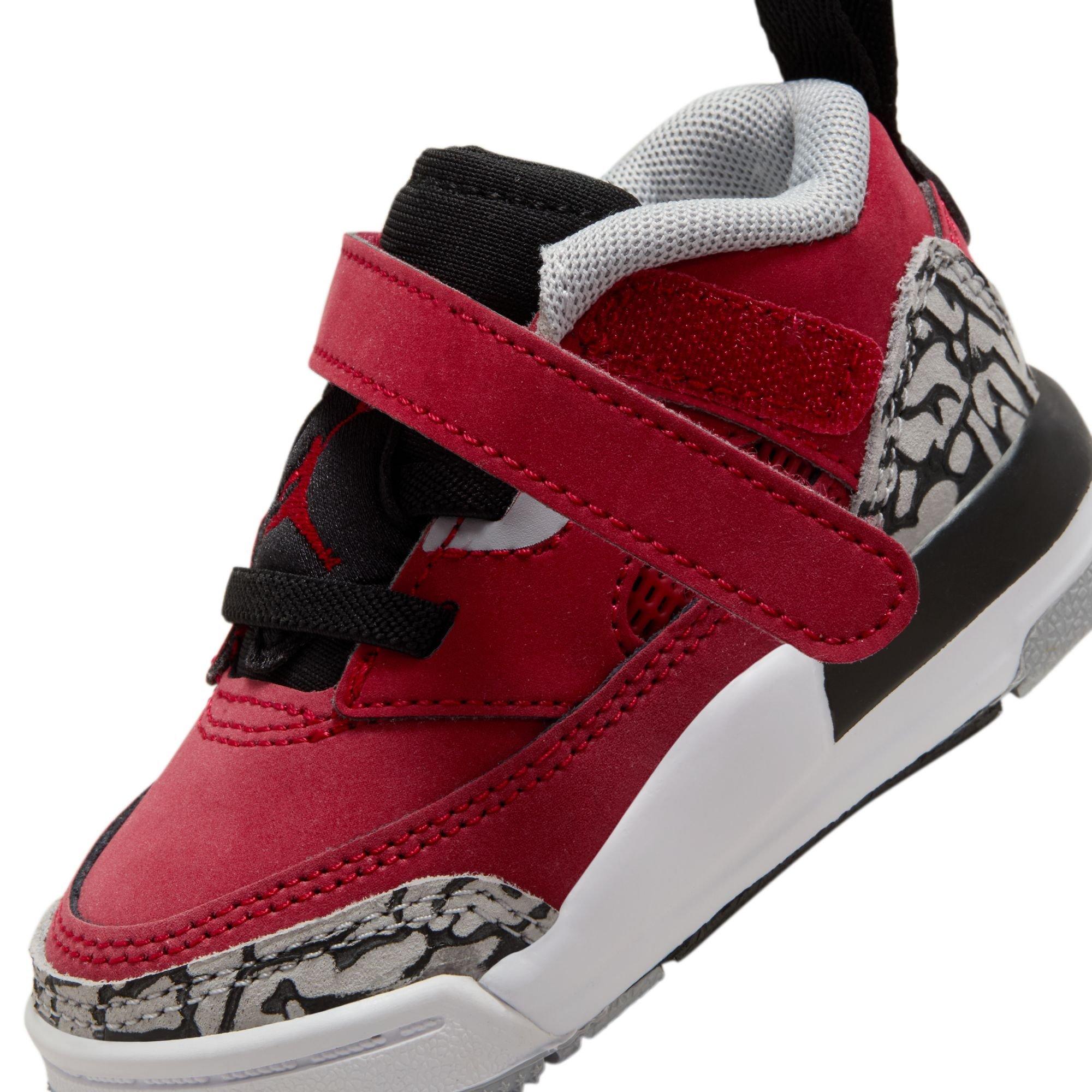 Jordan Spizike Low Toddler Boys' "Gym Red/Black/Wolf Grey/Cool Grey" Shoe