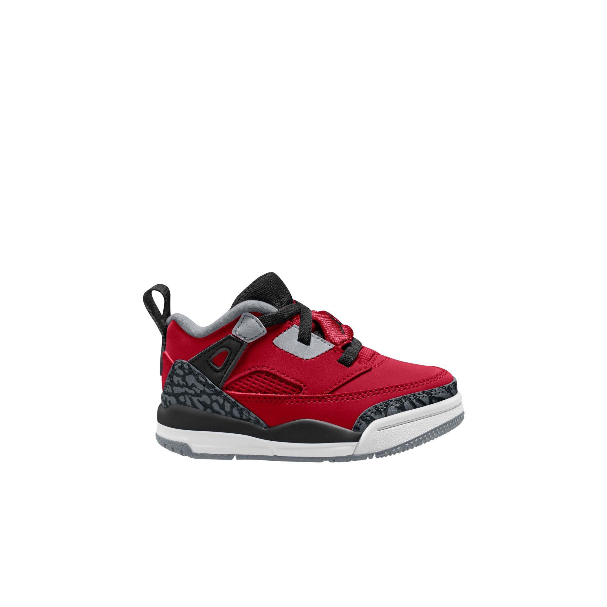 Jordan Spizike Low Toddler Boys' "Gym Red/Black/Wolf Grey/Cool Grey" Shoe