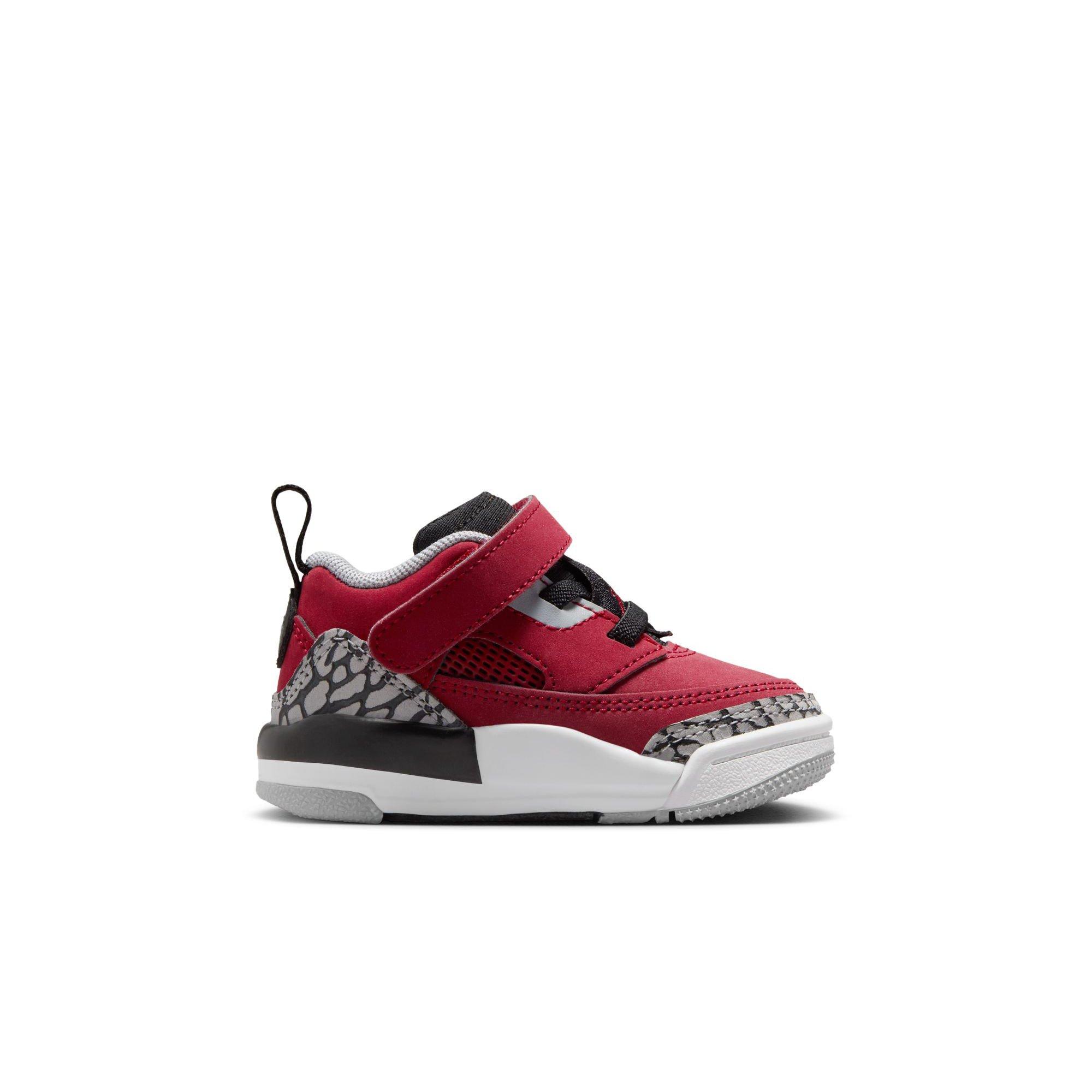 Jordan Spizike Low Toddler Boys' "Gym Red/Black/Wolf Grey/Cool Grey" Shoe