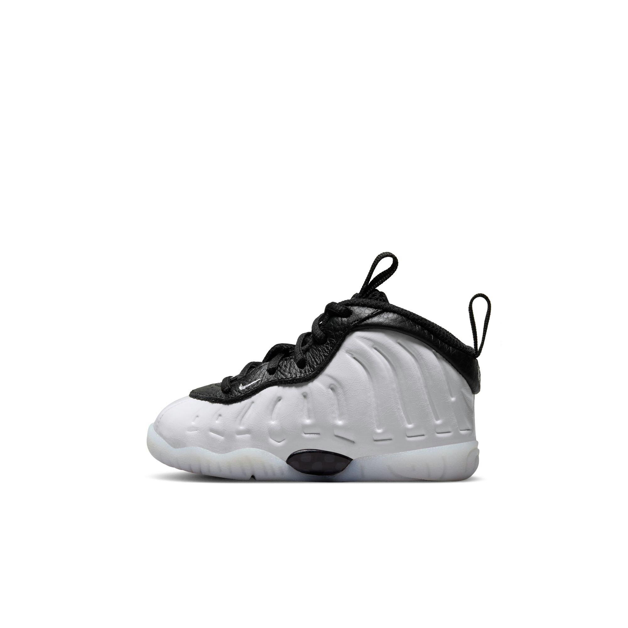 Nike Little Posite One Penny Toddler Boys'' "White/Metallic Silver/Black/Cobalt Bliss" Shoe