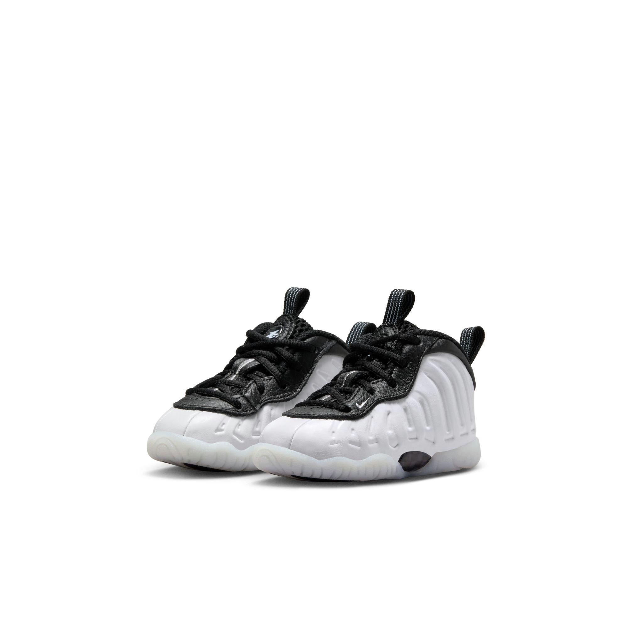 Nike Little Posite One Penny Toddler Boys'' "White/Metallic Silver/Black/Cobalt Bliss" Shoe