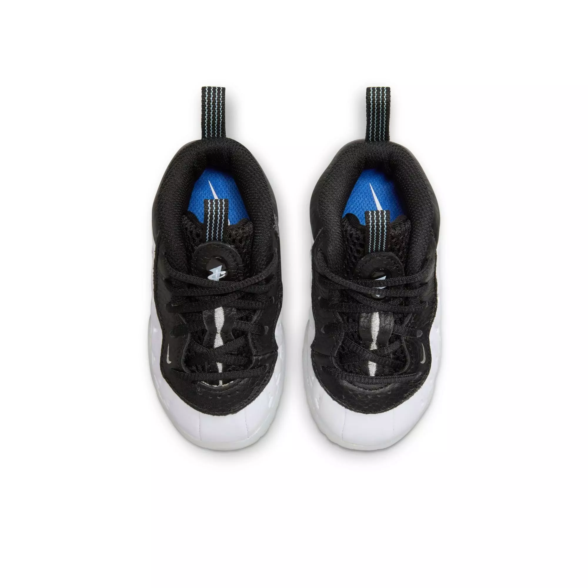 Nike Little Posite One Penny "White/Metallic Silver/Black/Cobalt Bliss" Toddler Boys' Shoe - WHITE/BLACK