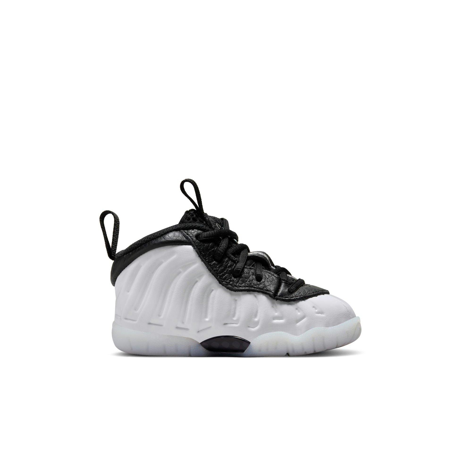 Nike Little Posite One Penny Toddler Boys'' "White/Metallic Silver/Black/Cobalt Bliss" Shoe
