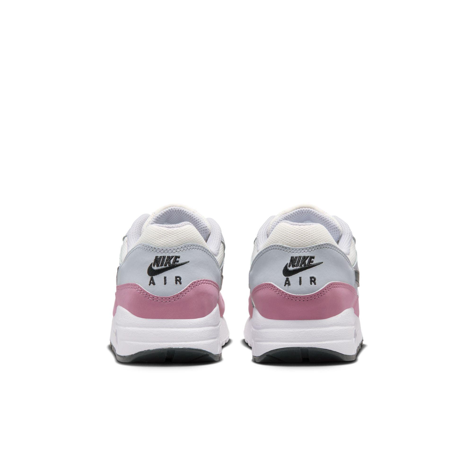 Nike Air Max 1 Grade School Girls' "Summit White/Dk Smoke Grey/Wolf Grey" Shoe