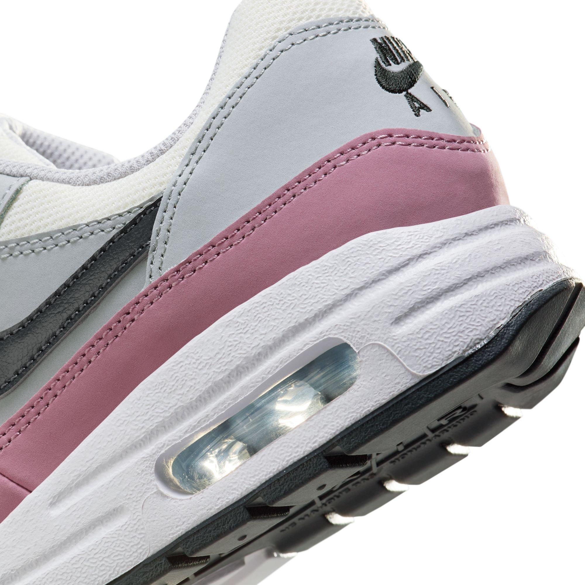 Nike Air Max 1 Grade School Girls' "Summit White/Dk Smoke Grey/Wolf Grey" Shoe