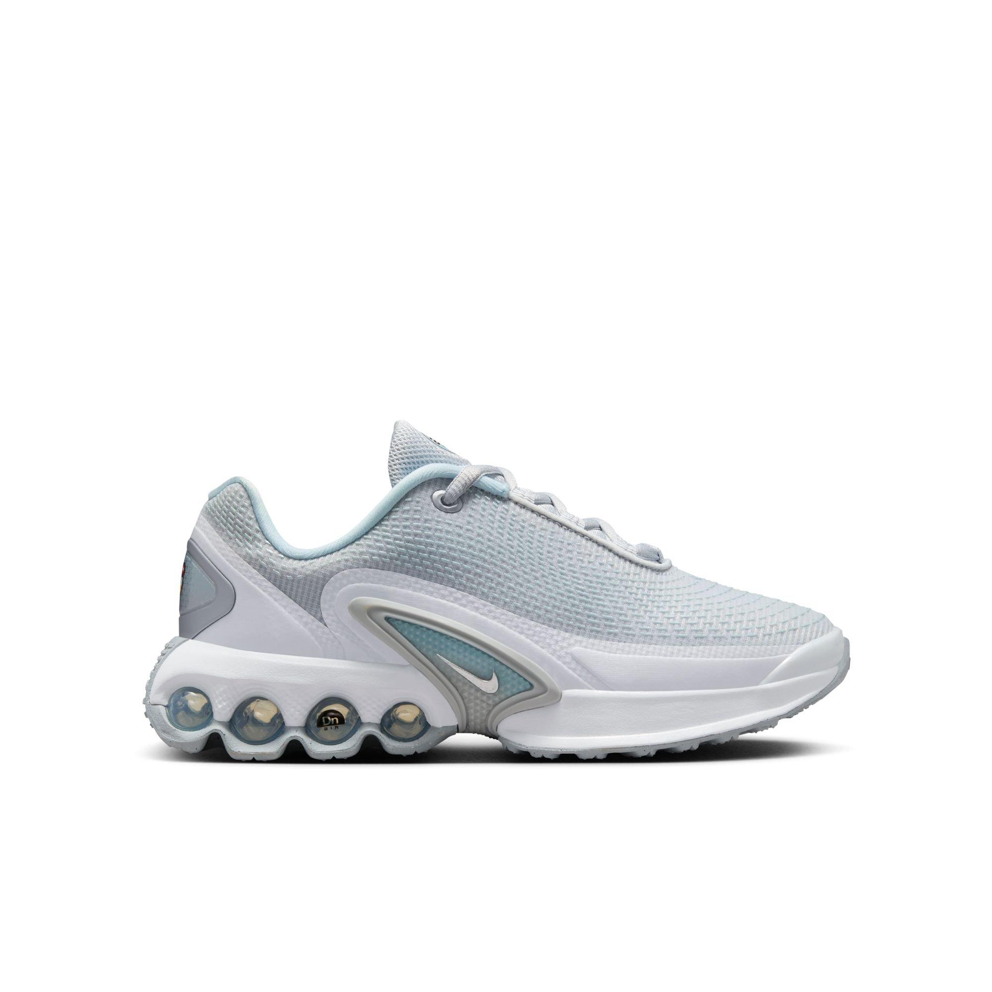 Nike Air Max DN "Pure Platinum/Metallic Silver" Grade School Kids' Shoe - WHITE/LT BLUE