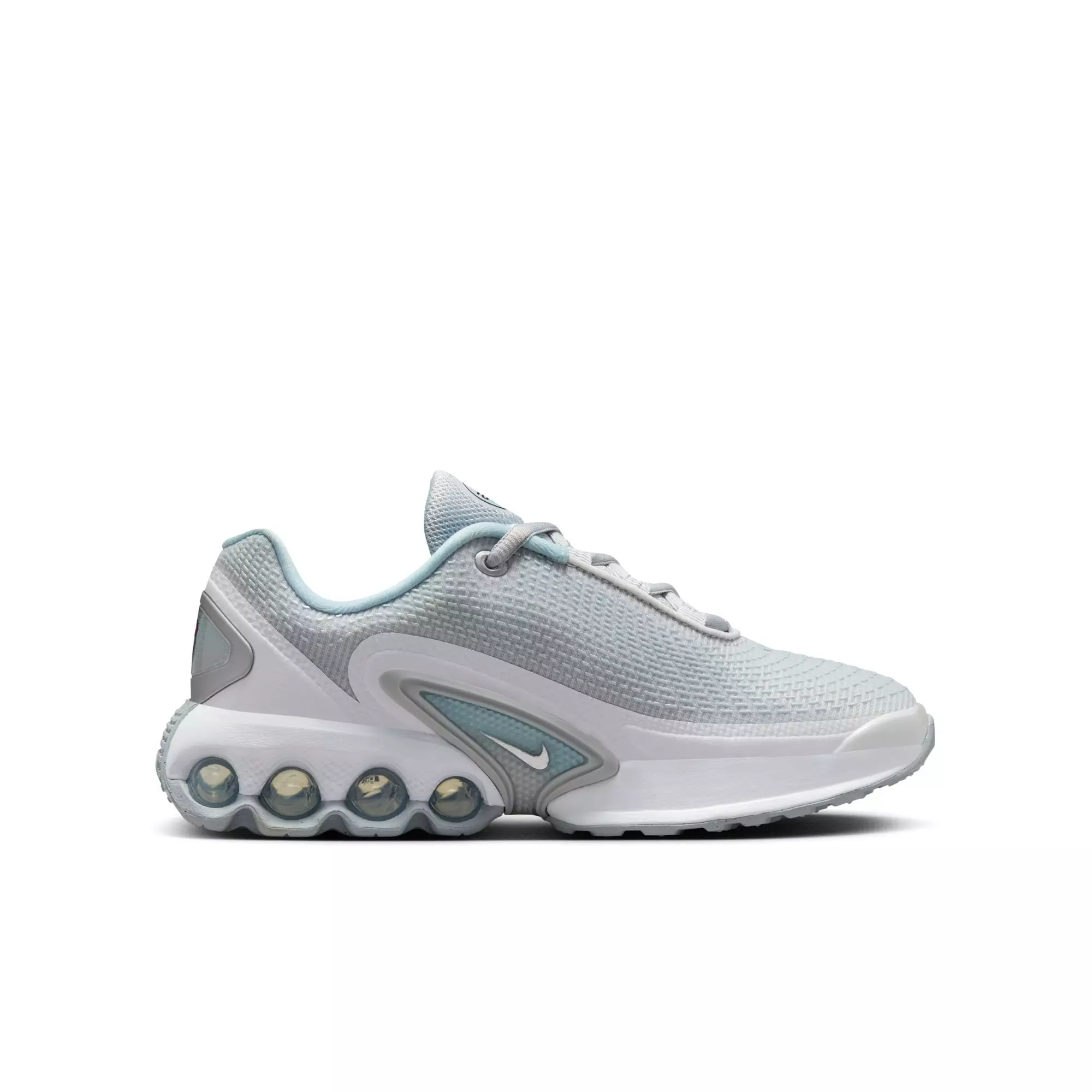 Nike Air Max Dn "Pure Platinum/Metallic Silver" Grade School Kids' Shoe - WHITE/LT BLUE