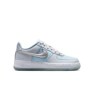 Nike Air Force 1 "Pure Platinum/Metallic Silver" Grade School Girls' Shoe