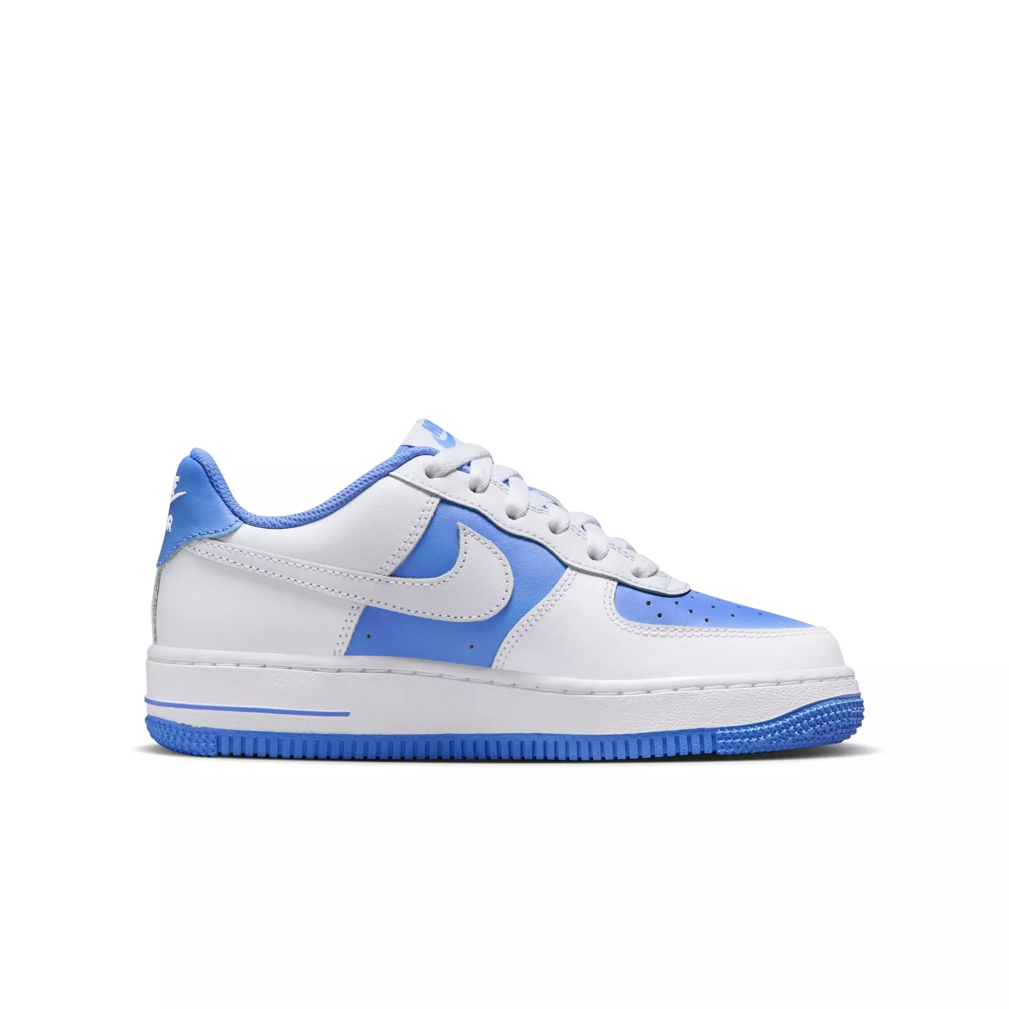 Nike Air Force 1 "White/Royal Pulse" Grade School Girls' Shoe - WHITE/BLUE