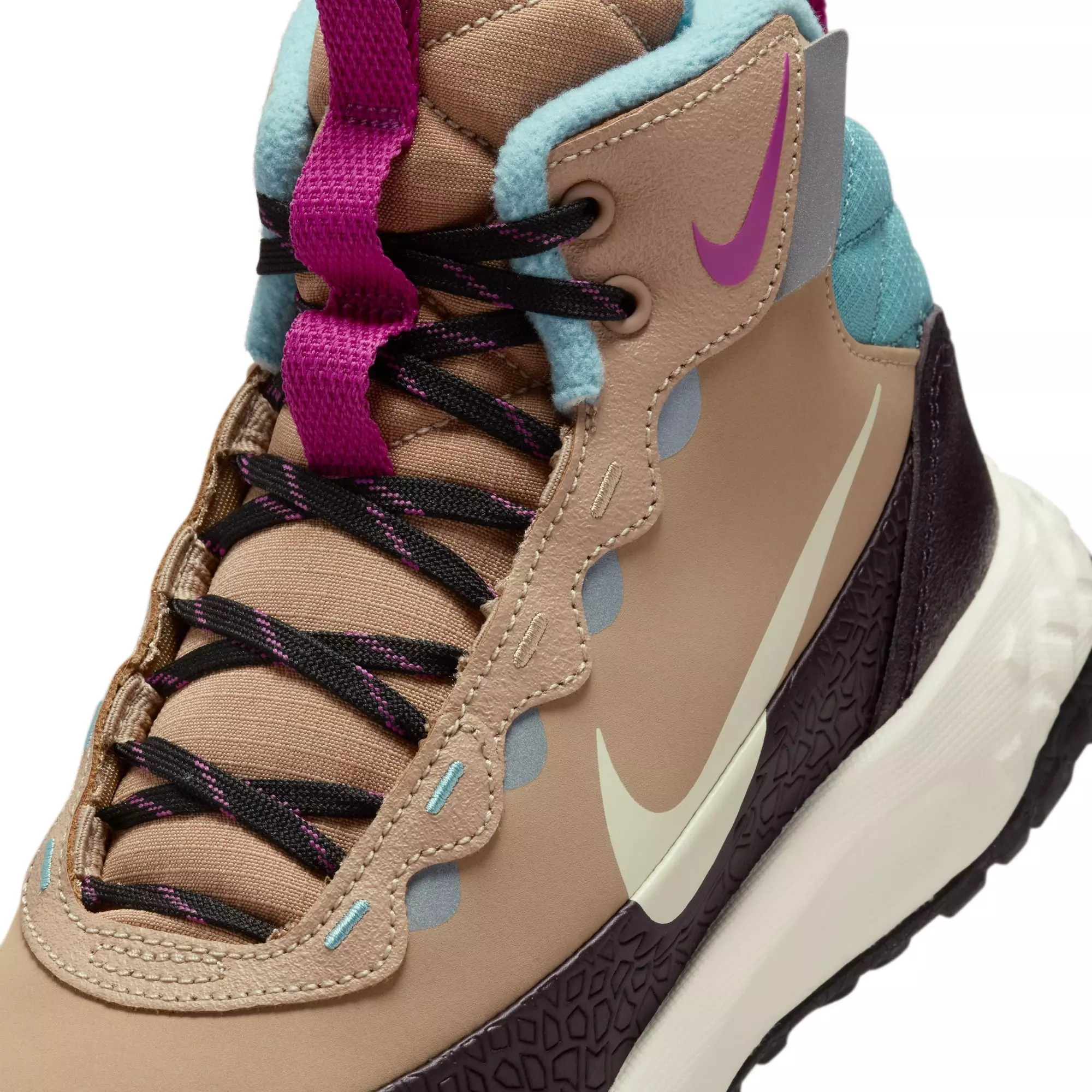 Nike Terrascout "Hemp/Pale Ivory/Burgundy Ash/Denim Turq" Grade School Girls' Boot - TAN/BROWN