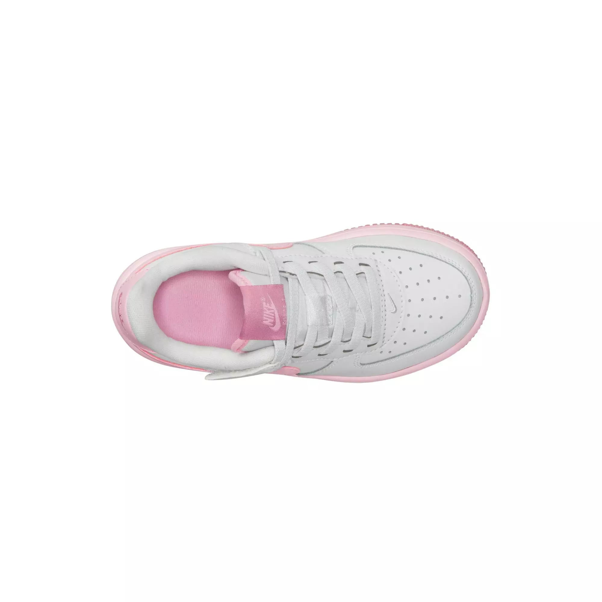 Nike Air Force 1 Low EasyOn "White/Pink Foam/Elemental Pink" Preschool Girls' Shoe - WHITE/PINK
