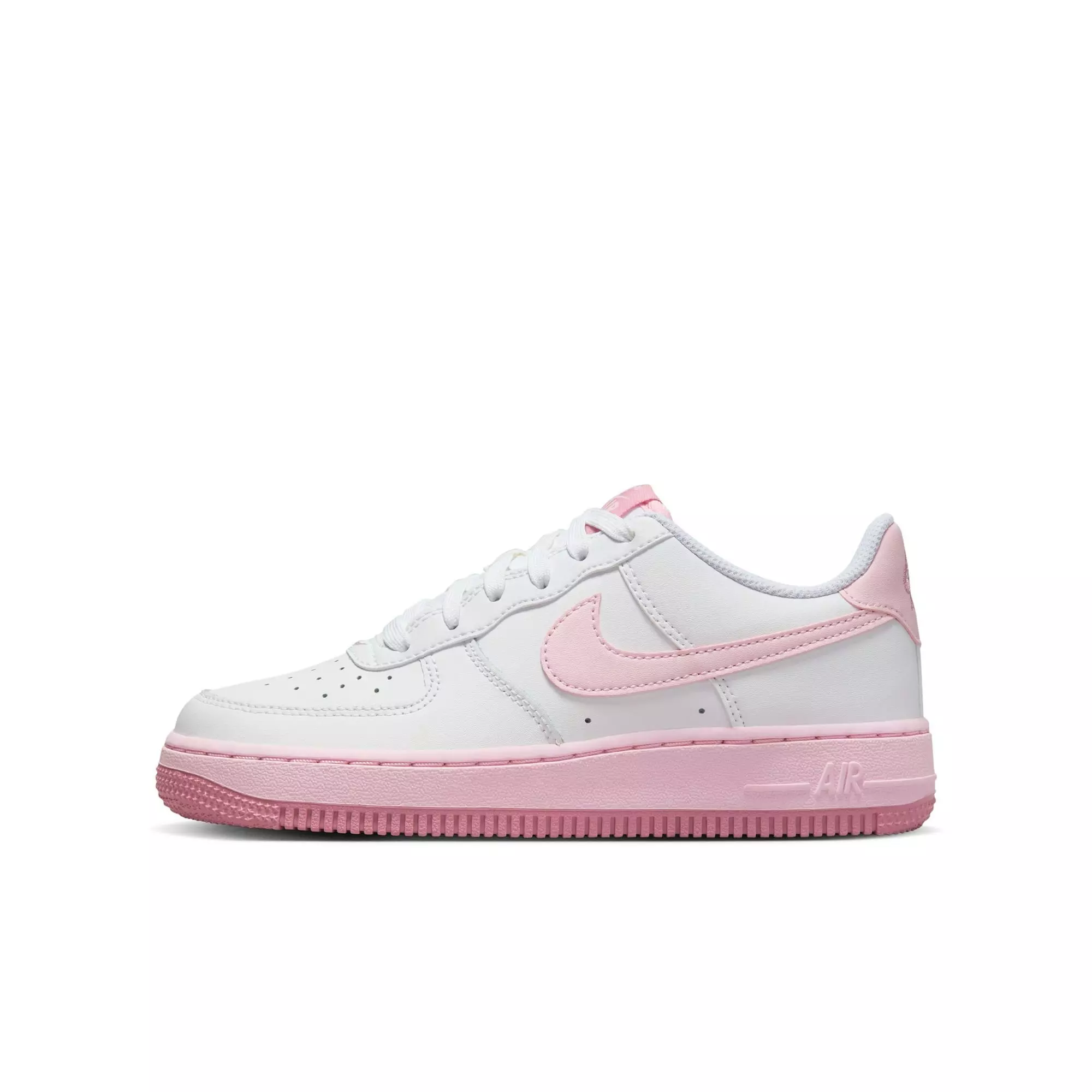 Nike Air Force 1 "White/Pink Foam/Elemental Pink" Grade School Girls' Shoe