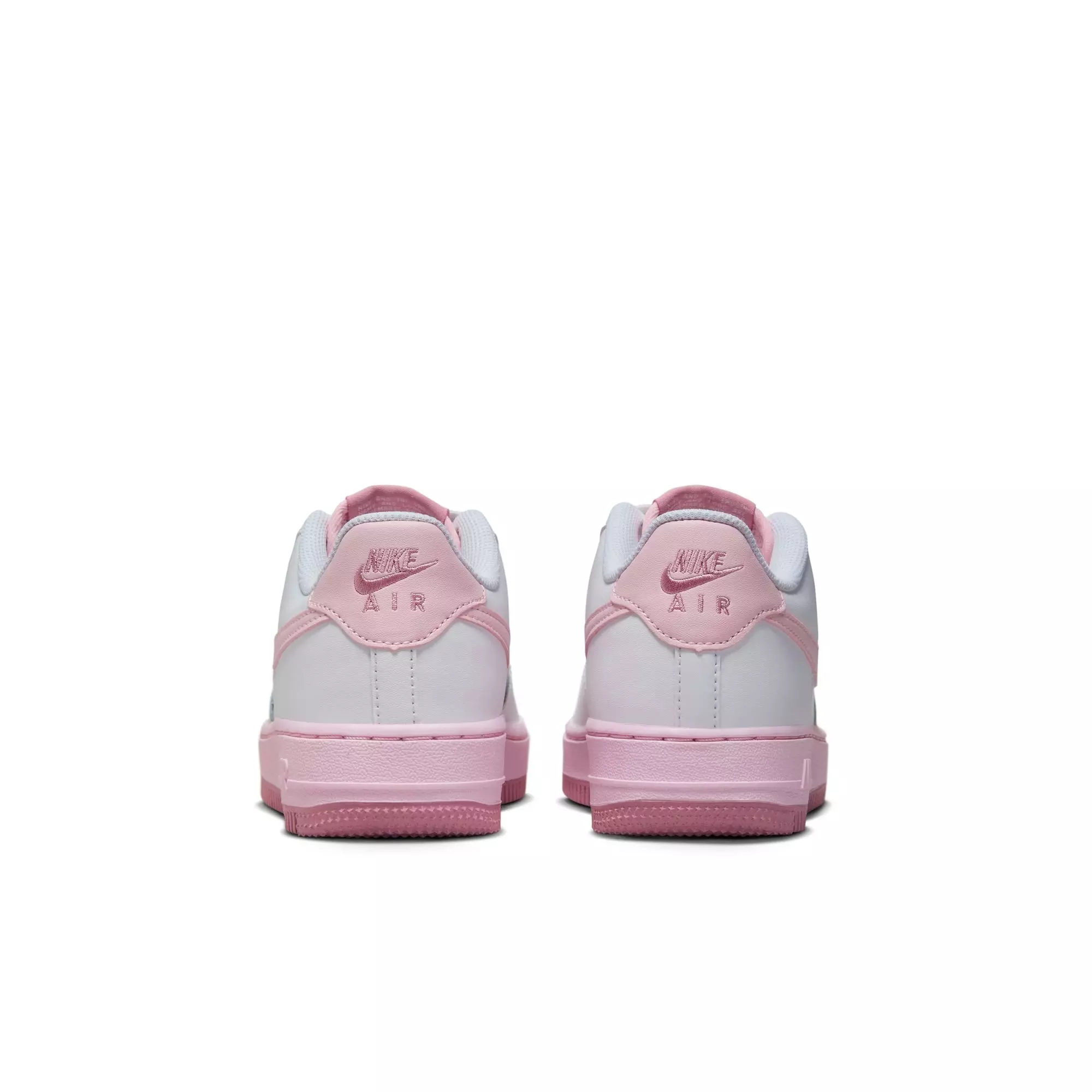 Nike Air Force 1 "White/Pink Foam/Elemental Pink" Preschool Girls' Shoe - WHITE/PINK