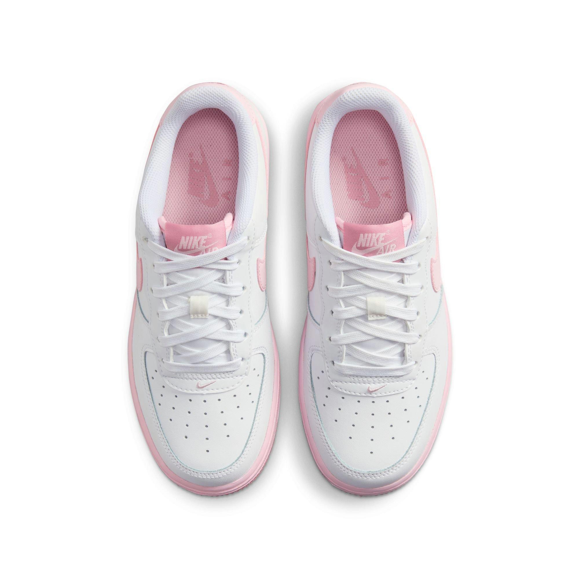 Nike Air Force 1 Preschool Girls' "White/Pink Foam/Elemental Pink" Shoe