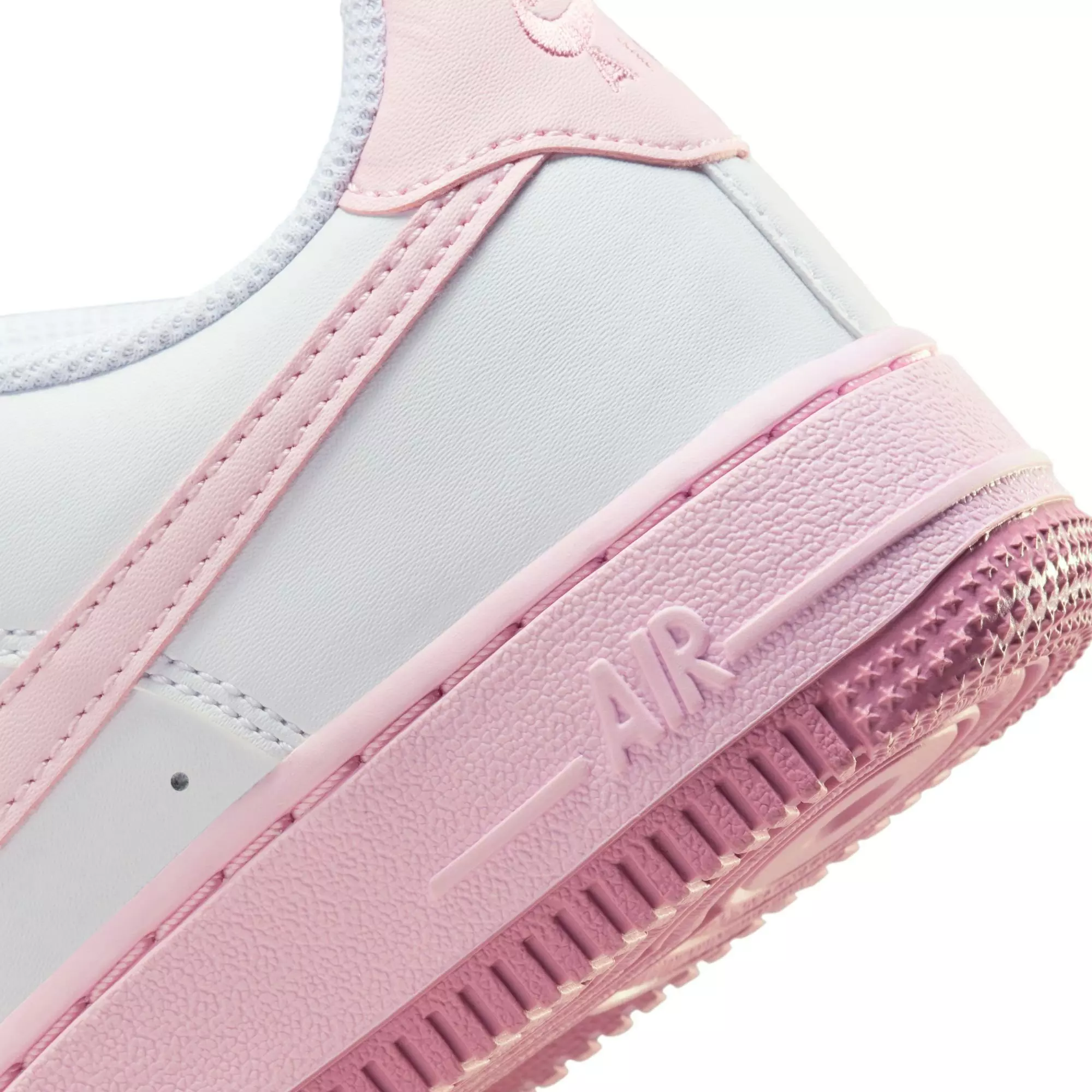 Nike Air Force 1 "White/Pink Foam/Elemental Pink" Preschool Girls' Shoe - WHITE/PINK