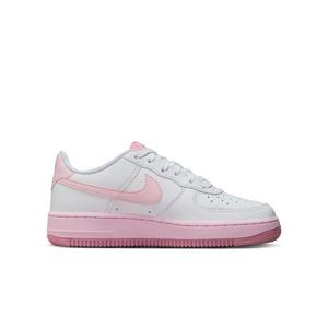 Nike Air Force 1 "White/Pink Foam/Elemental Pink" Preschool Girls' Shoe
