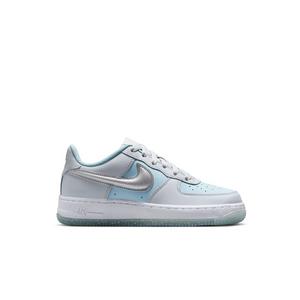 Nike Air Force 1 "Pure Platinum/Mtlc Silver" Preschool Girls' Shoe