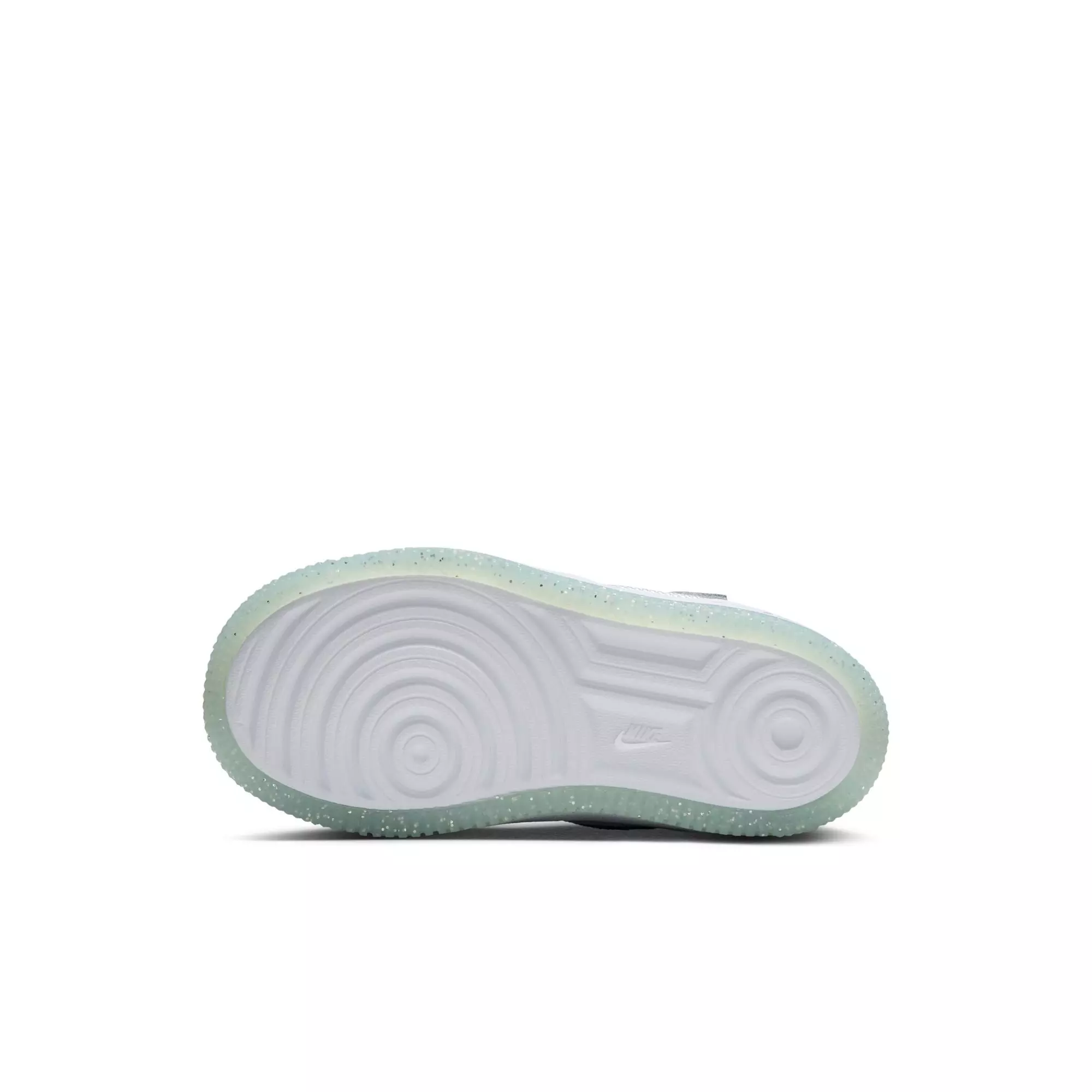 Nike Air Force 1 Low EasyOn "Pure Platinum/Metallic Silver" Preschool Girls' Shoe - GREY/LT BLUE