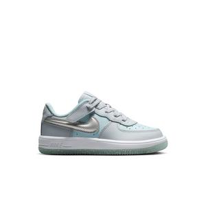 Nike Air Force 1 Low EasyOn "Pure Platinum/Metallic Silver" Preschool Girls' Shoe