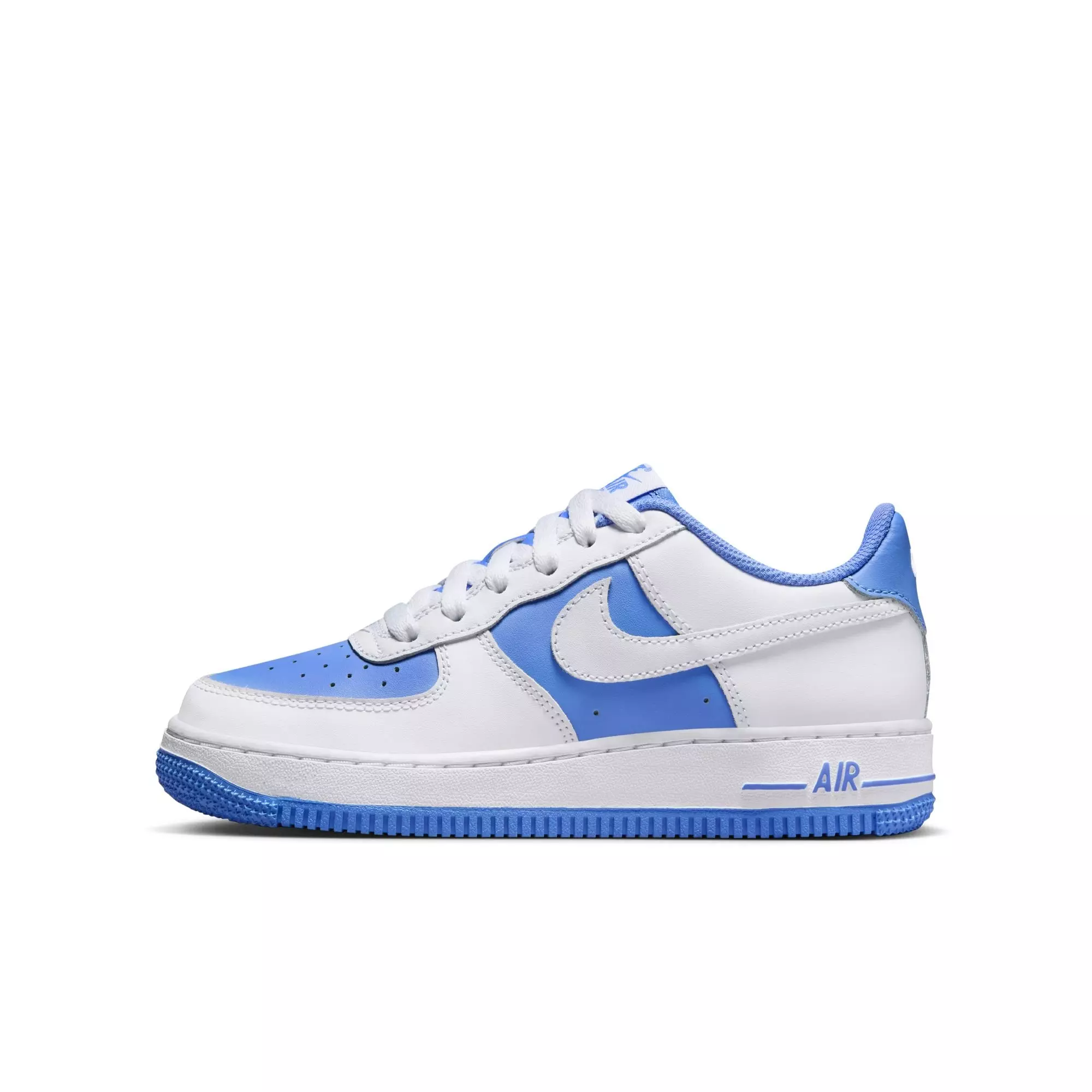 Nike Air Force 1 "White/Royal Pulse" Preschool Girls' Shoe - WHITE/BLUE